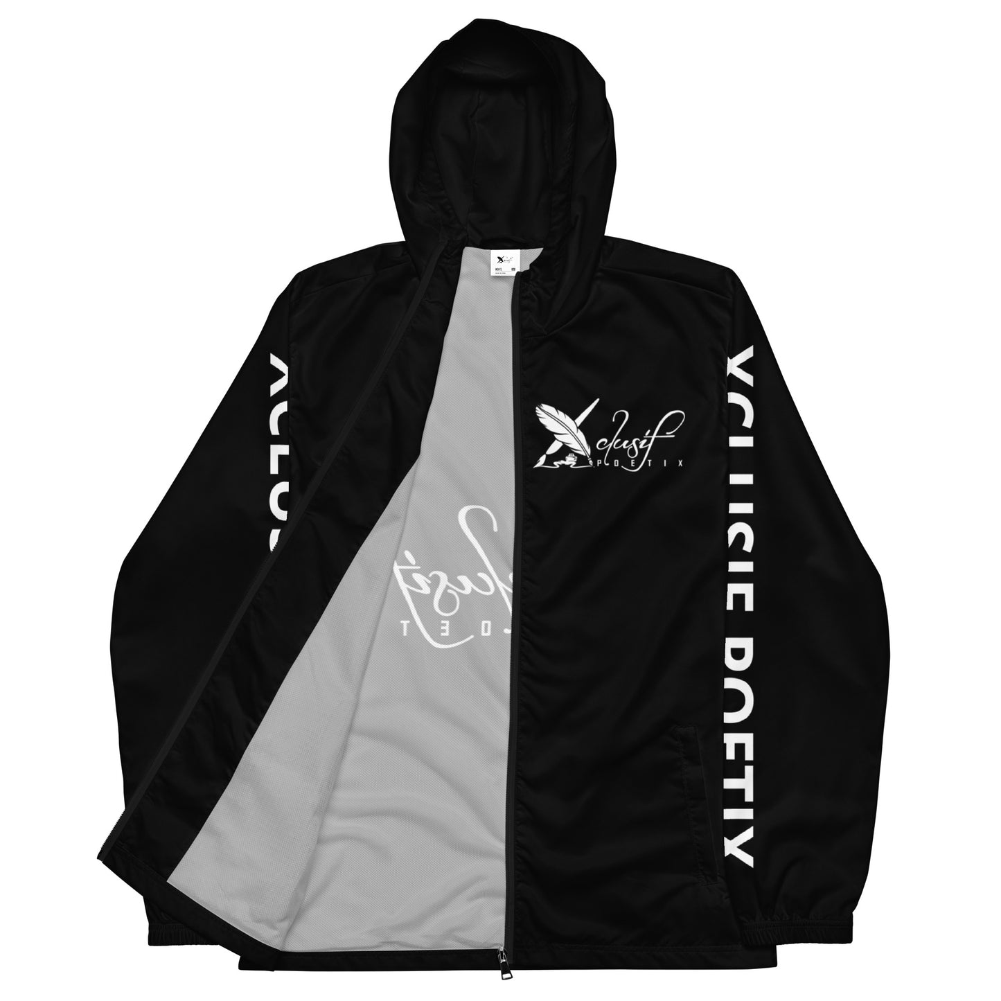 XCLUSIF POETIX BLACK & WHITE Men’s windbreaker