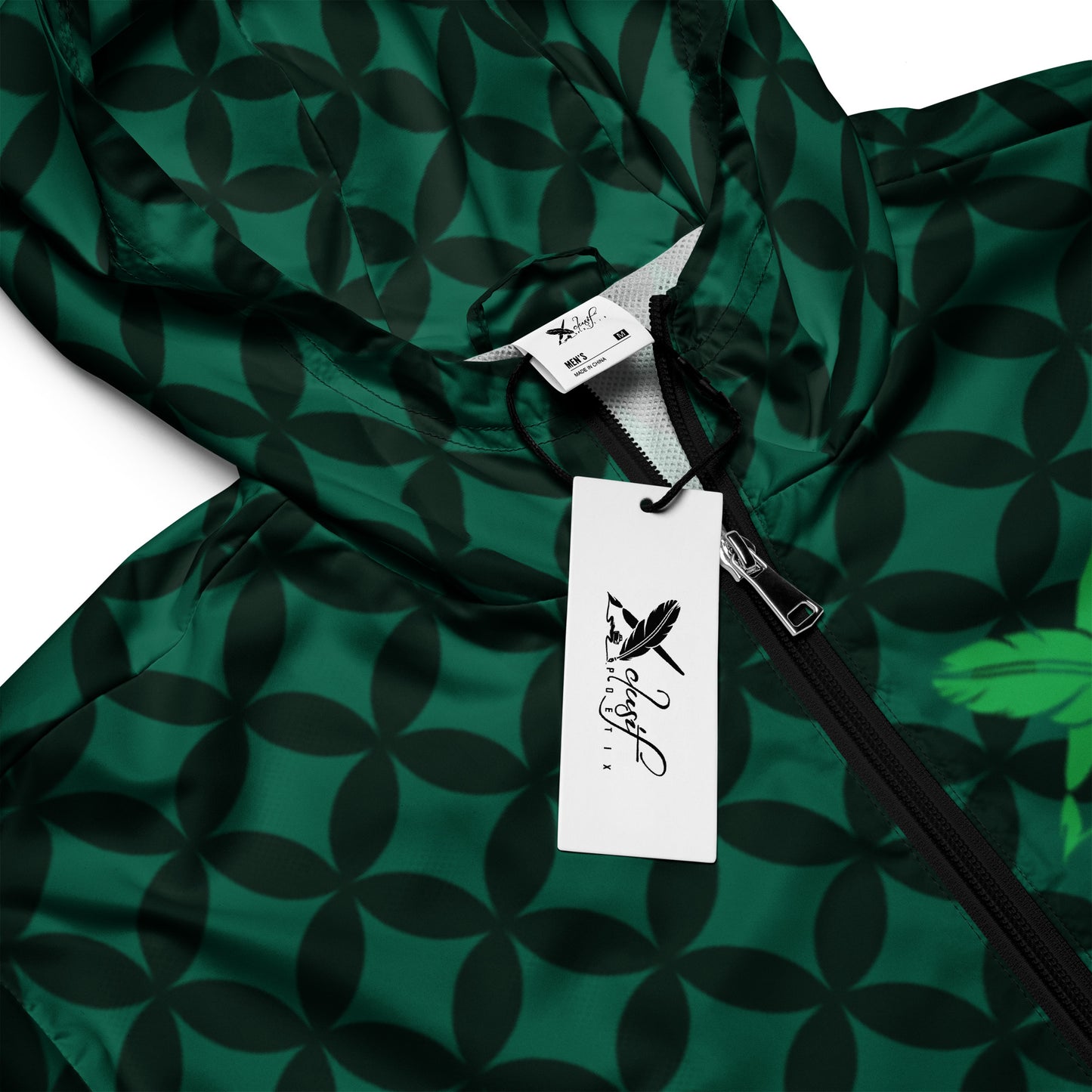 XCLUSIF POETIX LUXURY GREEN Men’s windbreaker