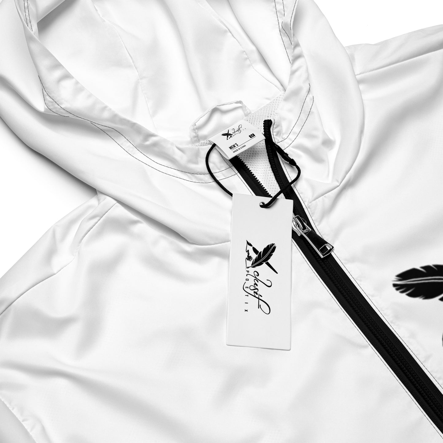 XCLUSIF POETIX WHITE & BLACK Men’s windbreaker