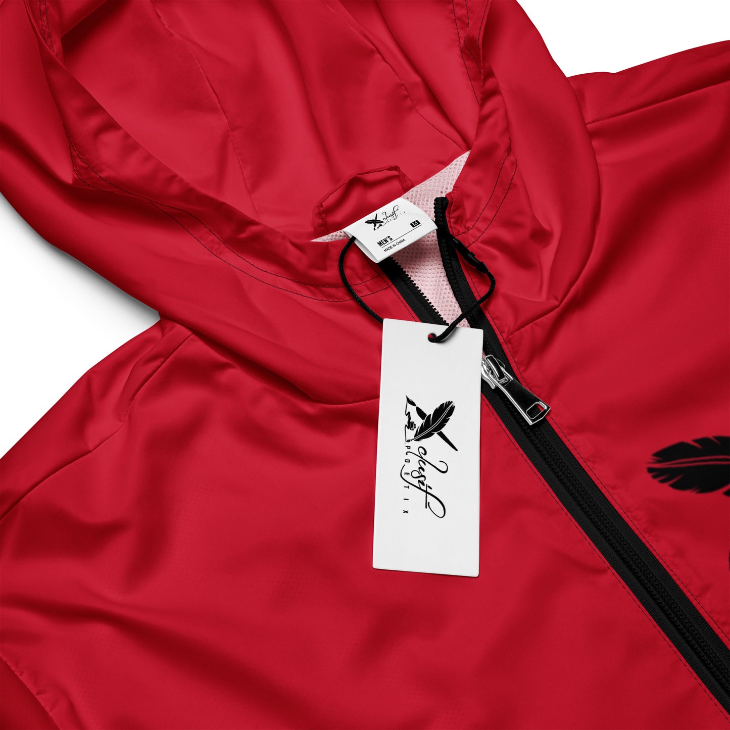 XCLUSIF POETIX RED & BLACK Men’s windbreaker