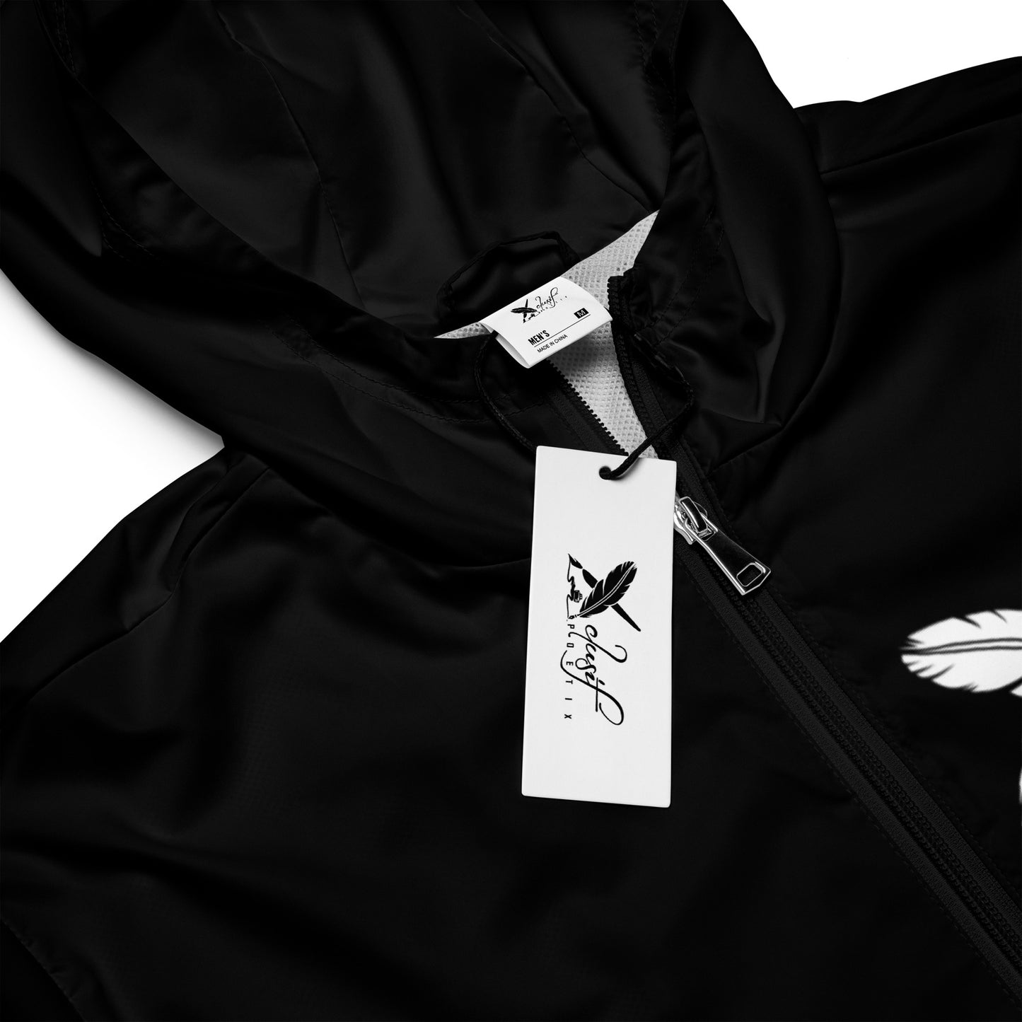 XCLUSIF POETIX BLACK & WHITE Men’s windbreaker