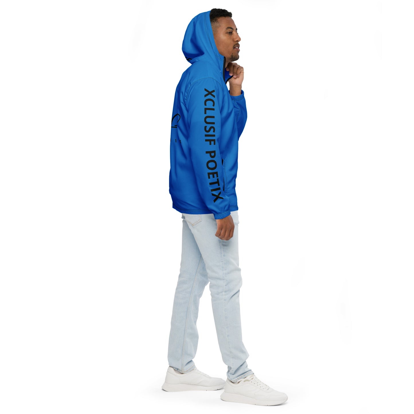 XCLUSIF POETIX BLUE & BLACK Men’s windbreaker