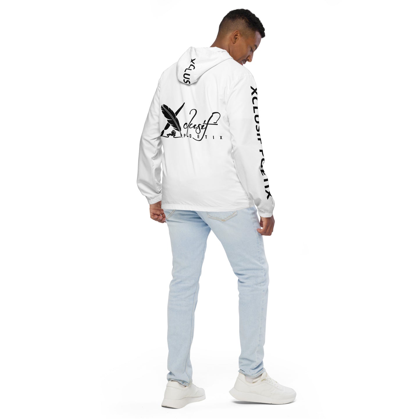 XCLUSIF POETIX WHITE & BLACK Men’s windbreaker