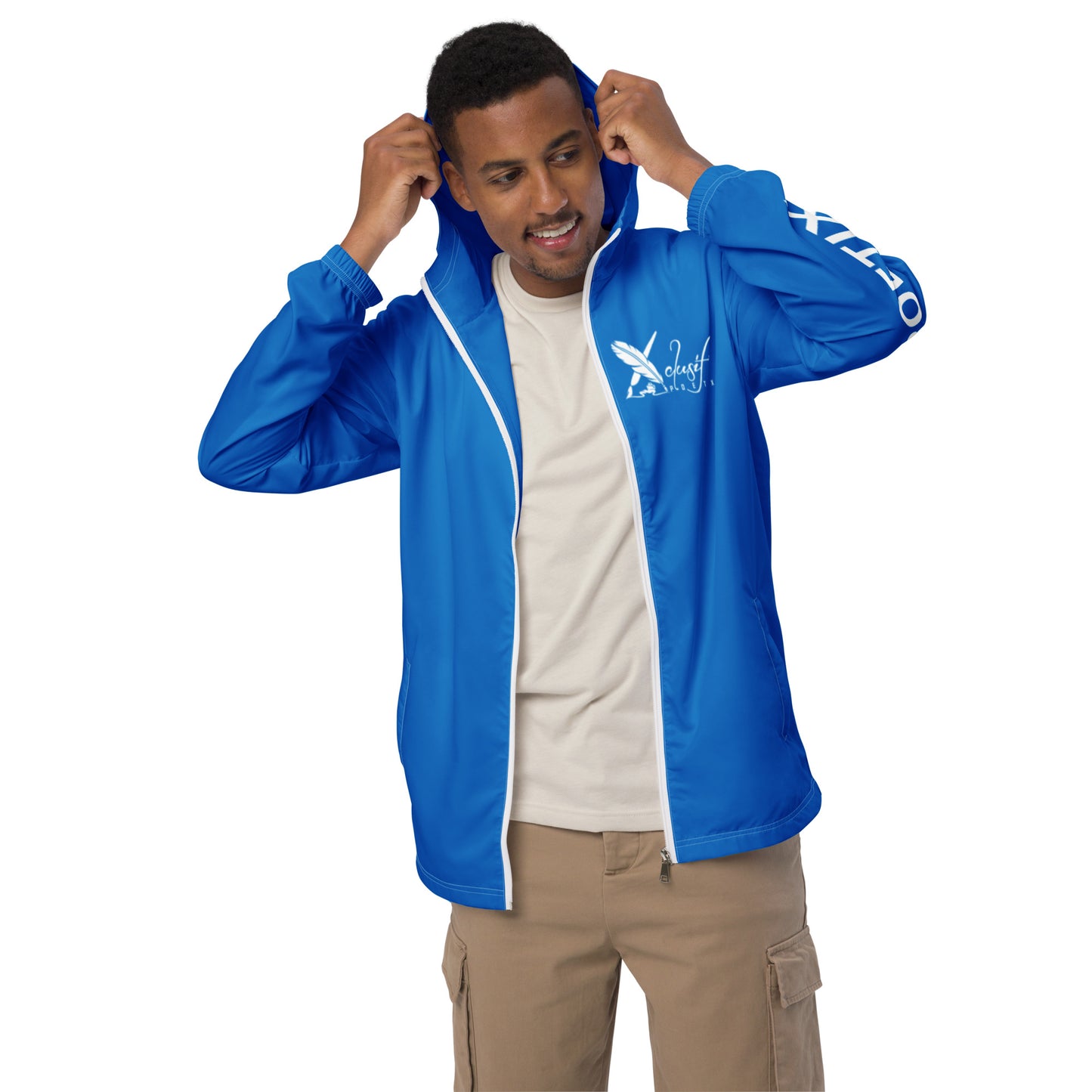 XCLUSIF POETIX BLUE & WHITE Men’s windbreaker