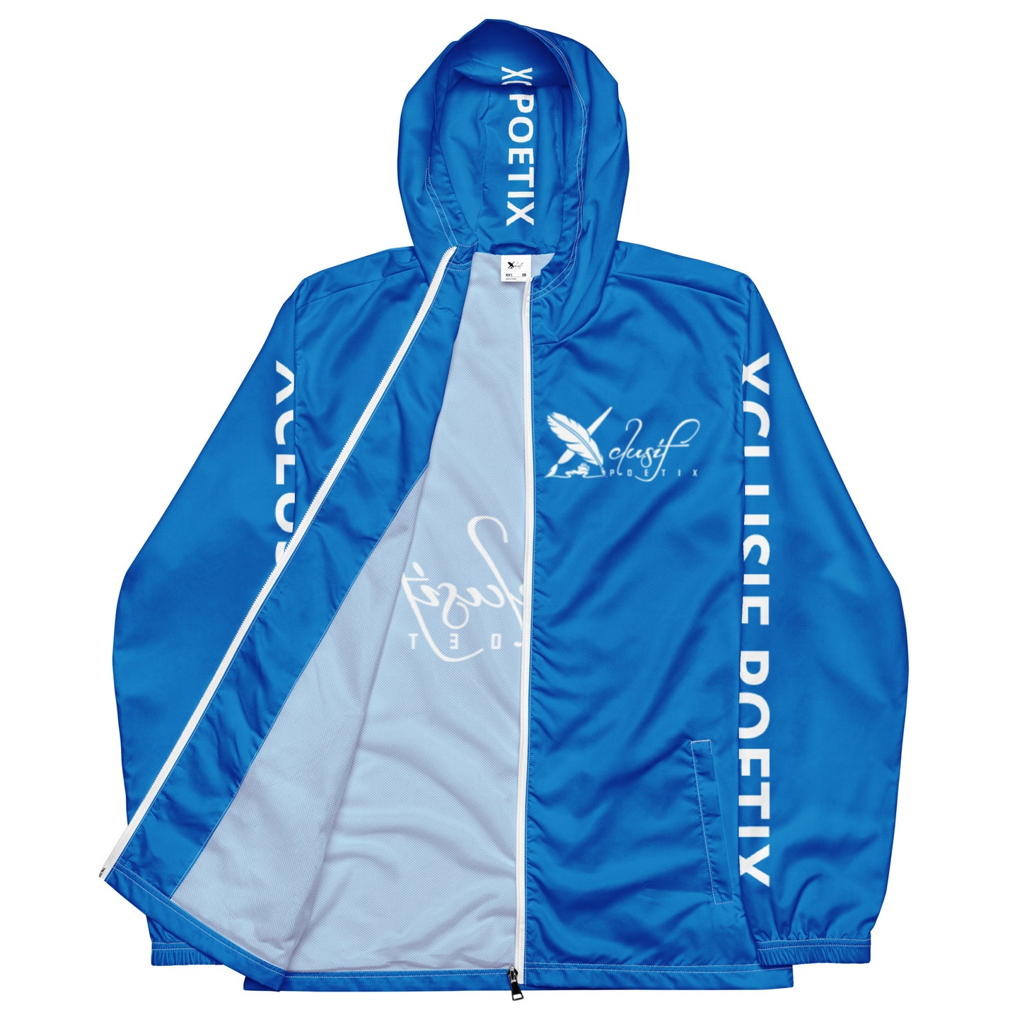 XCLUSIF POETIX BLUE & WHITE Men’s windbreaker