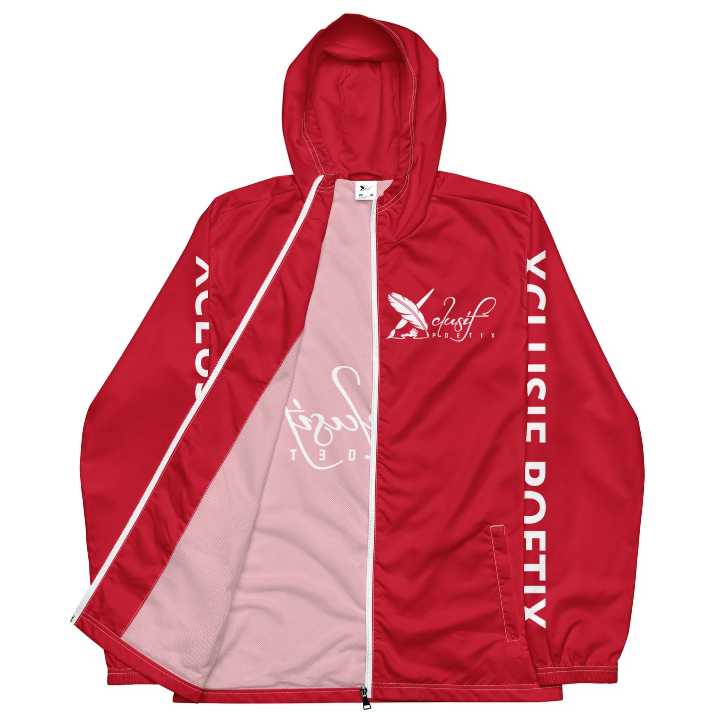 XCLUSIF POETIX RED & WHITE Men’s windbreaker