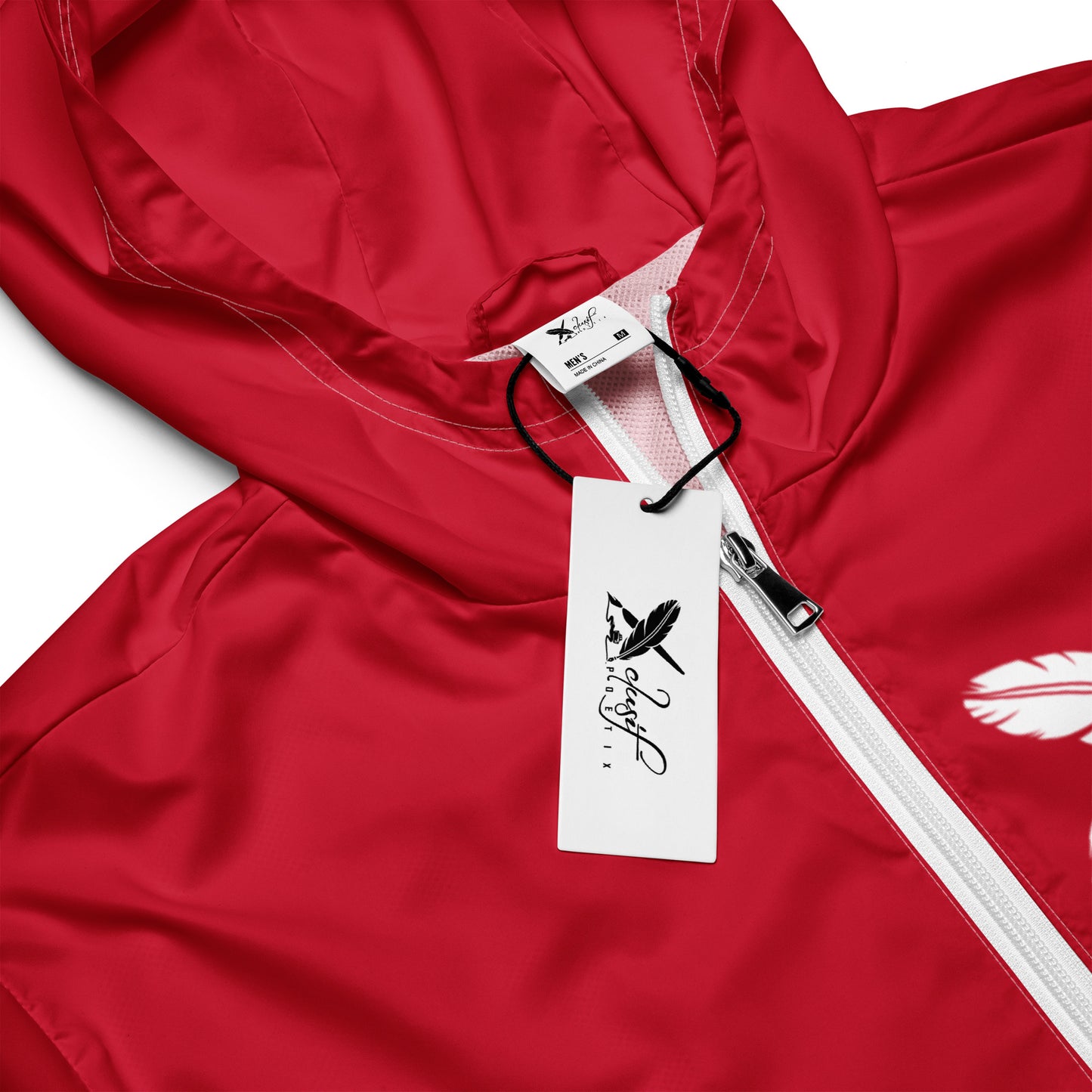 XCLUSIF POETIX RED & WHITE Men’s windbreaker