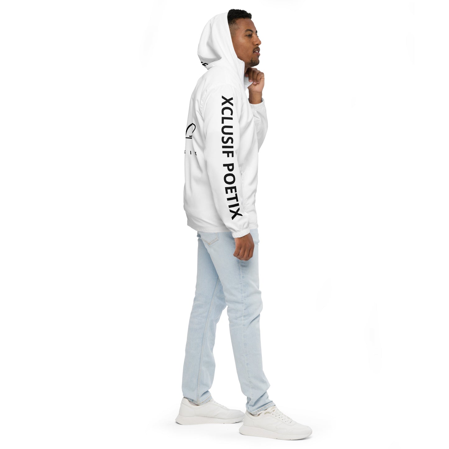 XCLUSIF POETIX WHITE & BLACK Men’s windbreaker