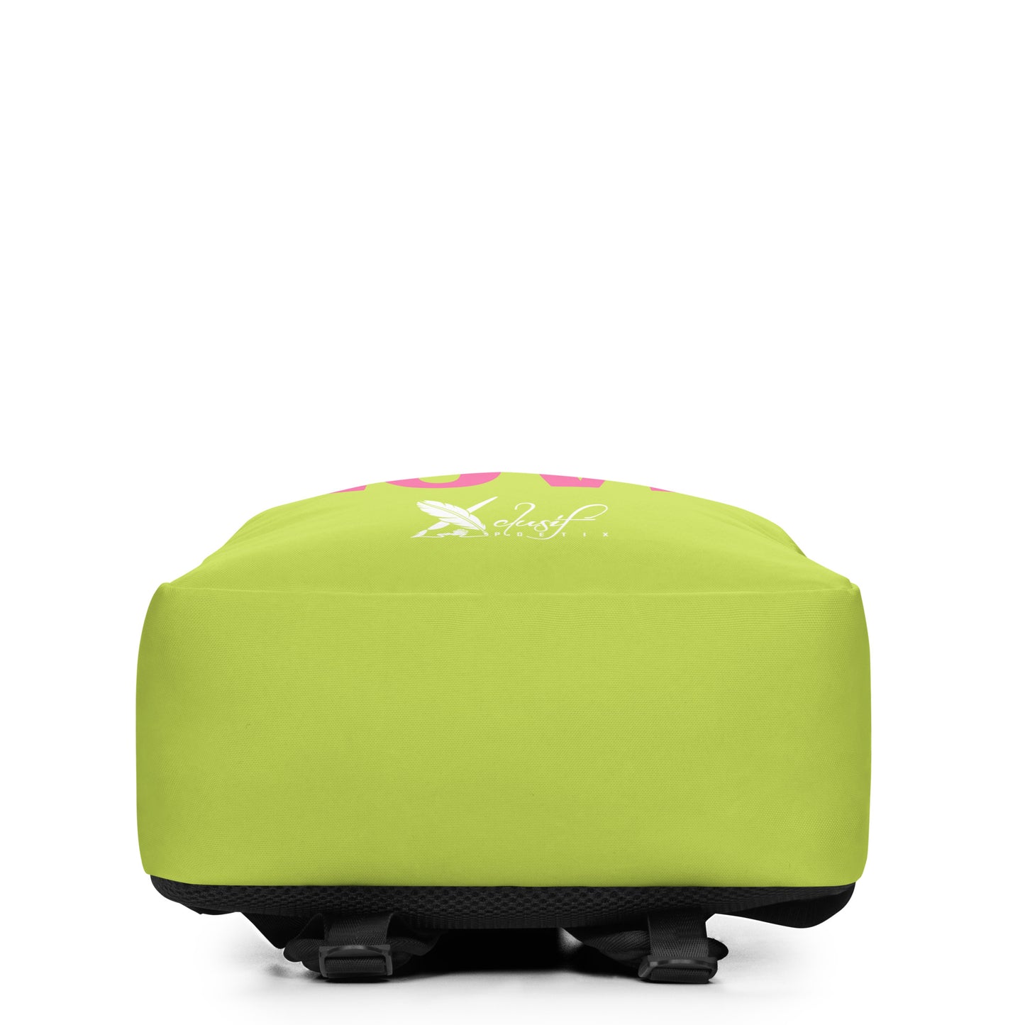 "LIVE FOR WHAT YOU LOVE" BY XCLUSIF POETIX LIGHT GREEN Minimalist Backpack