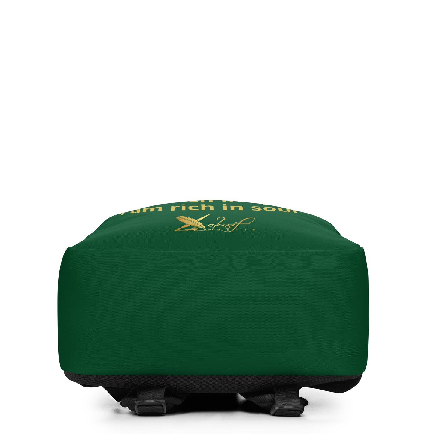 RICH BY XCLUSIF POETIX FOREST GREEN & GOLD Minimalist Backpack