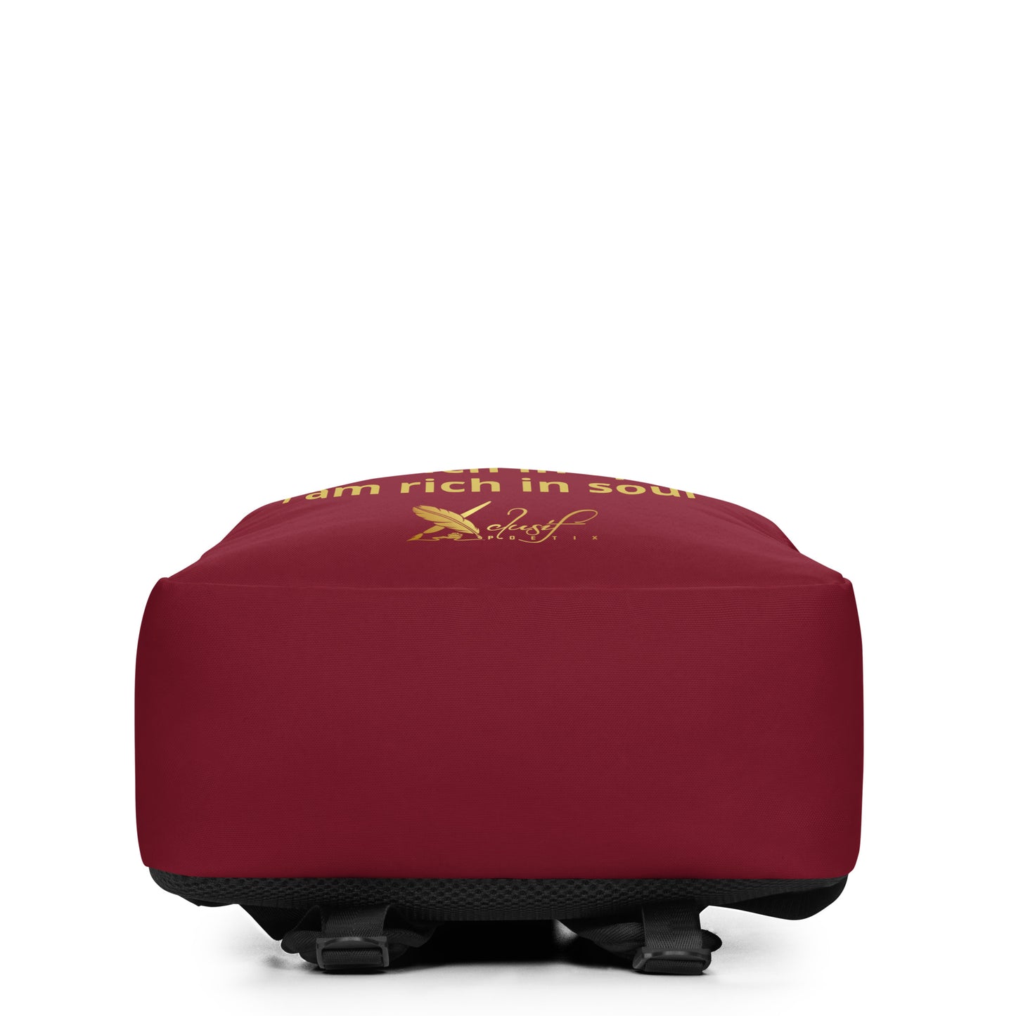 RICH BY XCLUSIF POETIX BURGUNDY & GOLD Minimalist Backpack