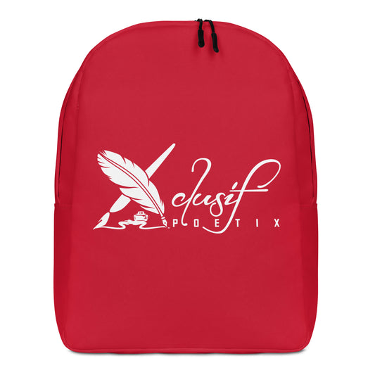 XCLUSIF POETIX RED Minimalist Backpack