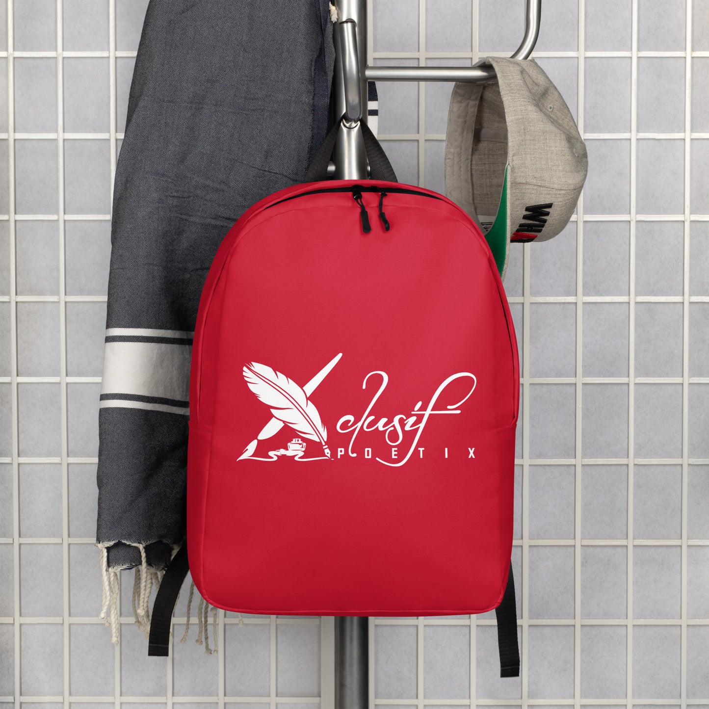 XCLUSIF POETIX RED Minimalist Backpack