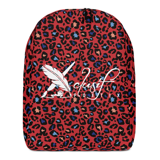 XCLUSIF POETIX RED LEOPARD Minimalist Backpack