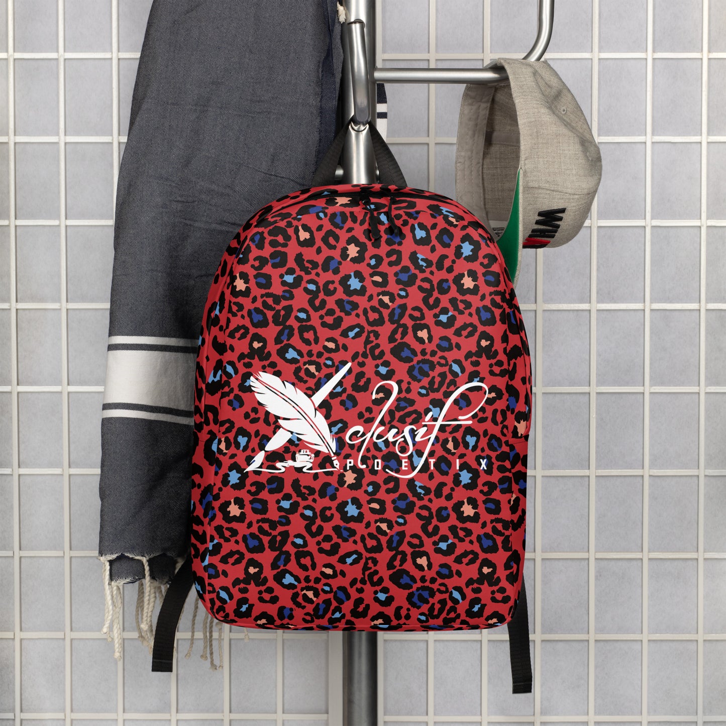 XCLUSIF POETIX RED LEOPARD Minimalist Backpack