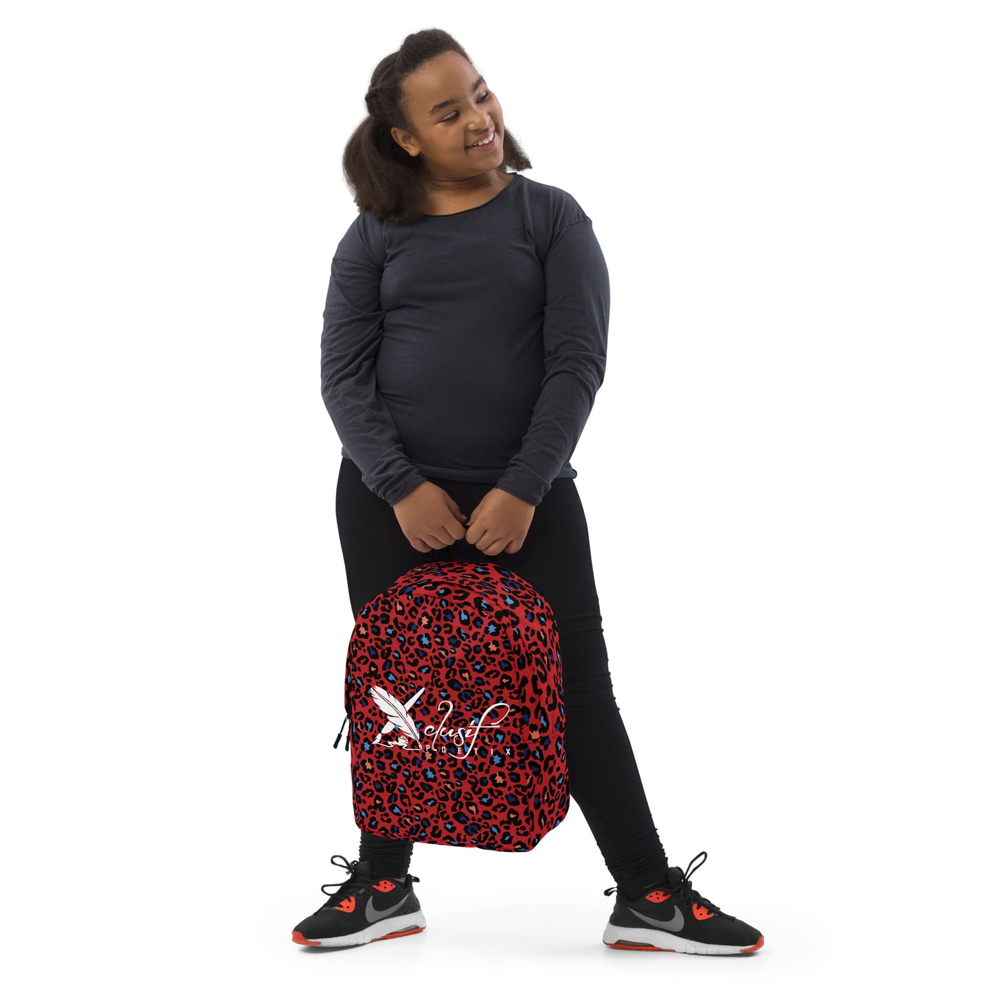 XCLUSIF POETIX RED LEOPARD Minimalist Backpack