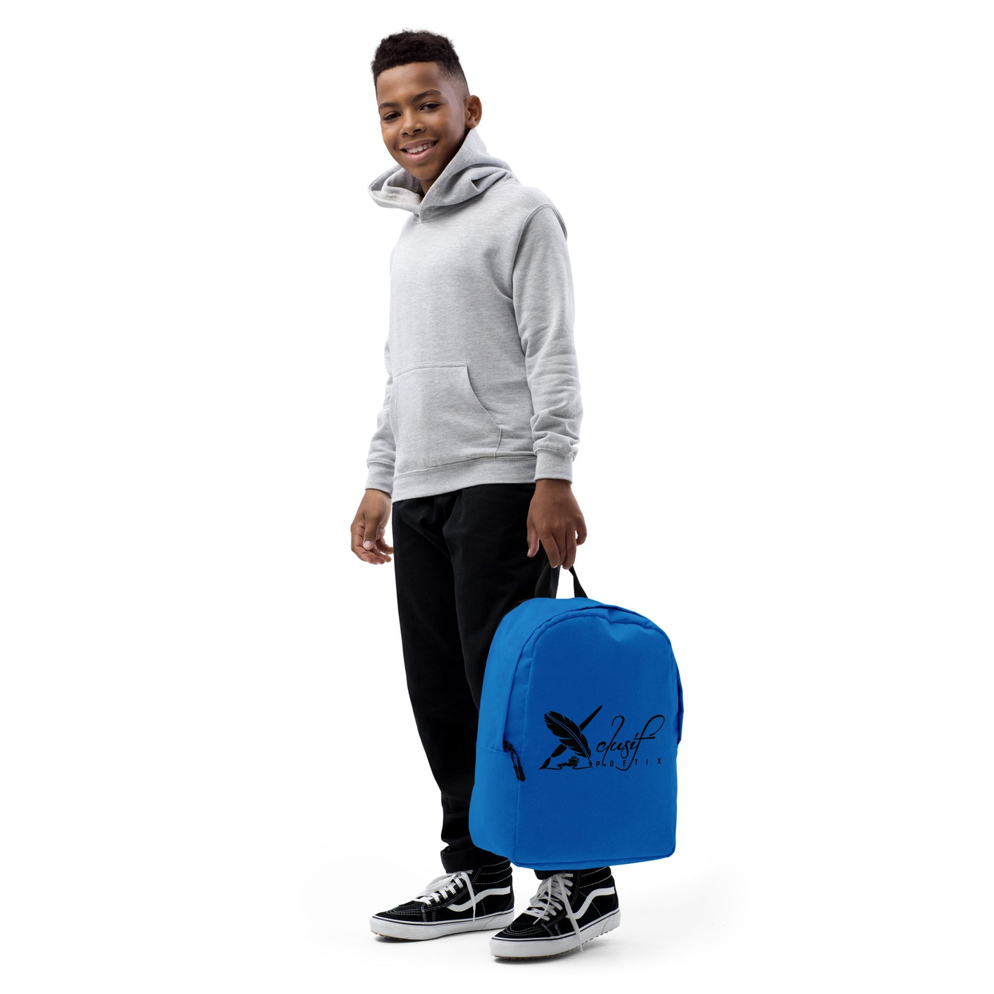 XCLUSIF POETIX BLUE & BLACK Minimalist Backpack