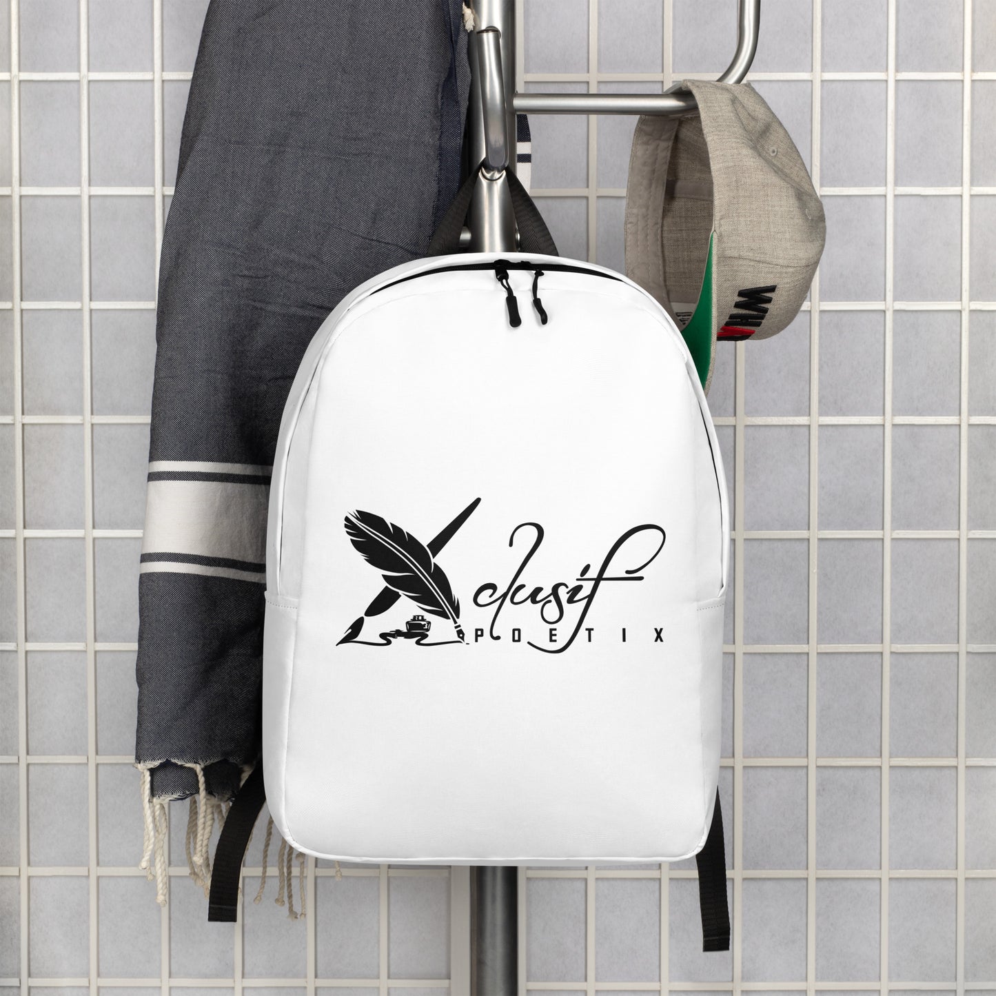 XCLUSIF POETIX WHITE & BLACK Minimalist Backpack