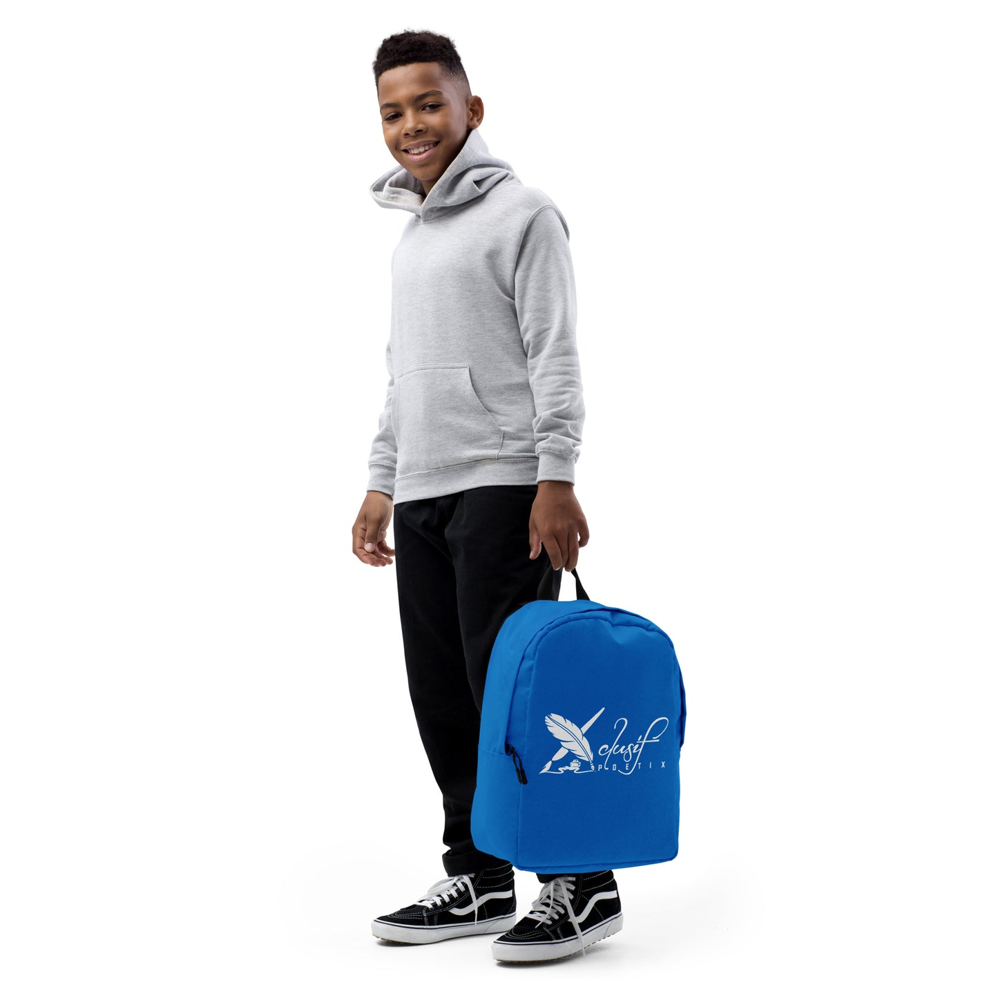 XCLUSIF POETIX BLUE & WHITE Minimalist Backpack