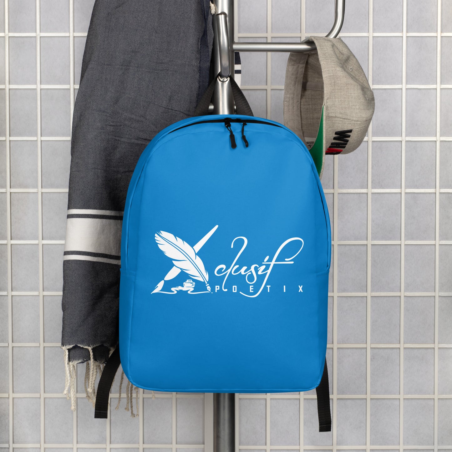 XCLUSIF POETIX BLUE & WHITE Minimalist Backpack