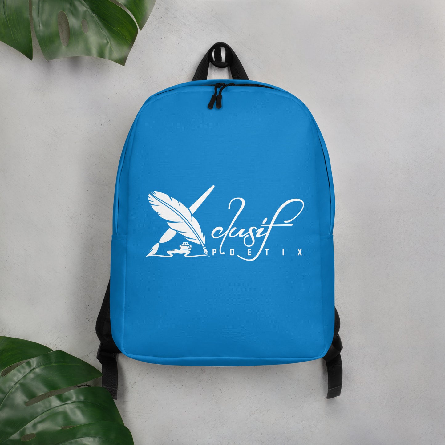 XCLUSIF POETIX BLUE & WHITE Minimalist Backpack