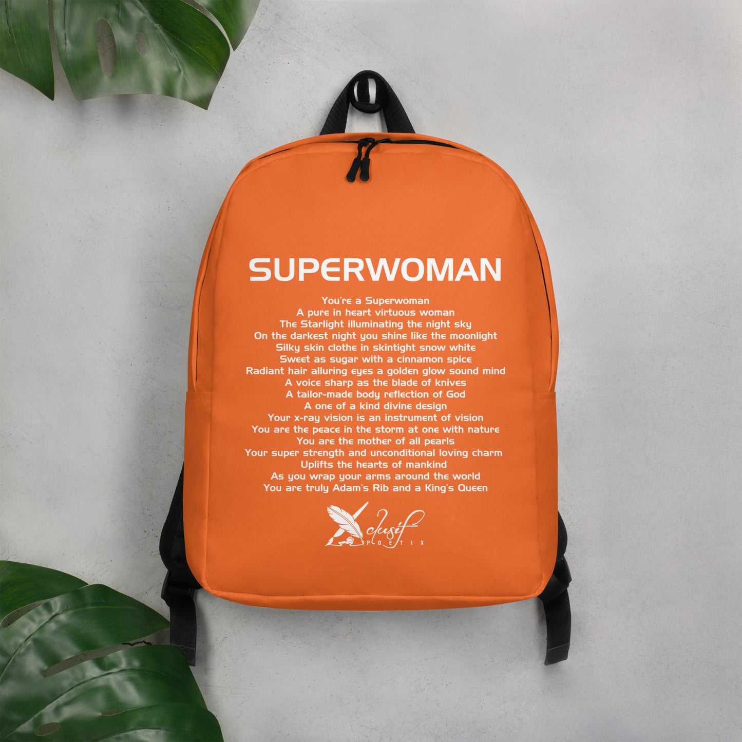 SUPERWOMAN BY XCLUSIF POETIX ORANGE Minimalist Backpack