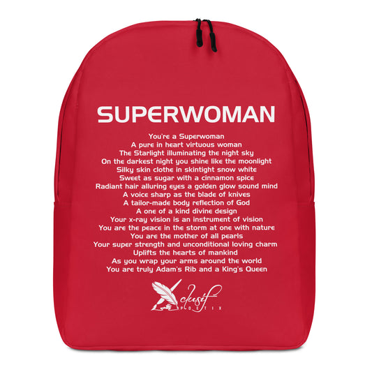 SUPERWOMAN BY XCLUSIF POETIX RED Minimalist Backpack