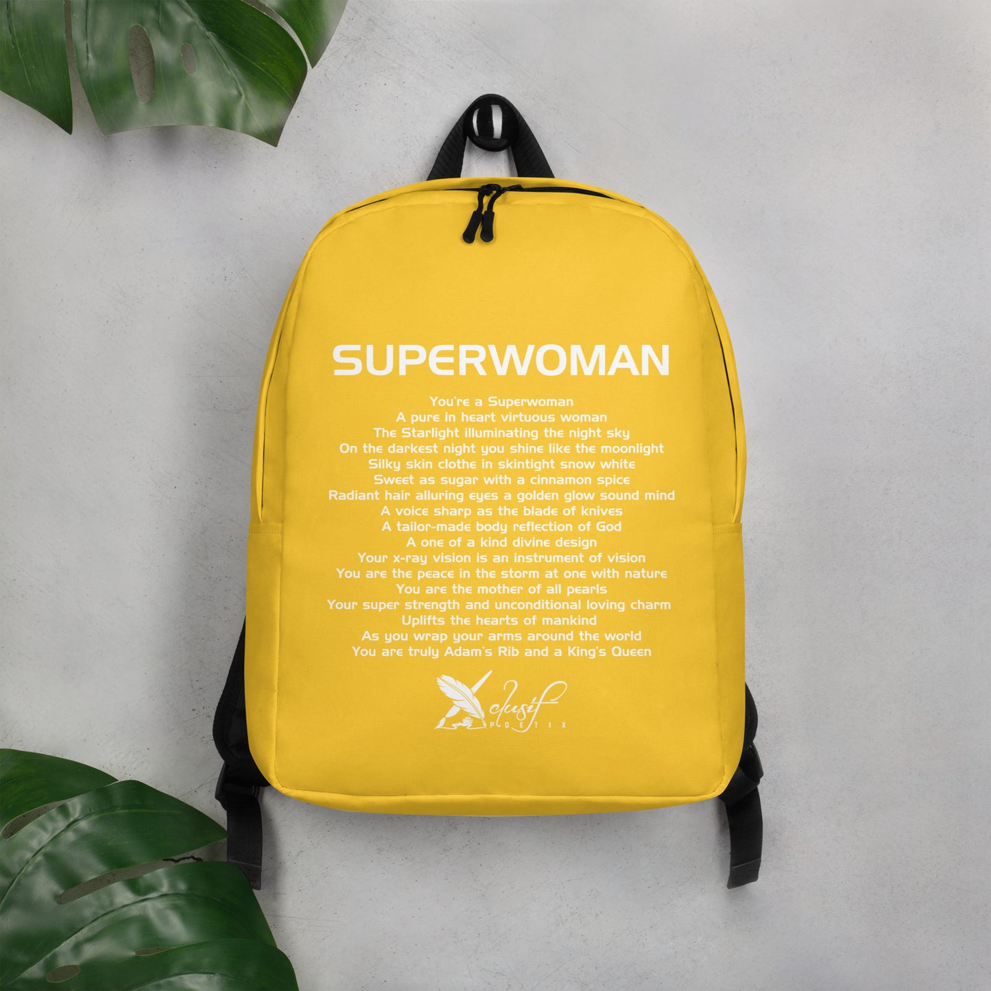 SUPERWOMAN BY XCLUSIF POETIX YELLOW Minimalist Backpack