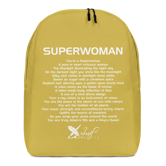 SUPERWOMAN BY XCLUSIF POETIX GOLD Minimalist Backpack