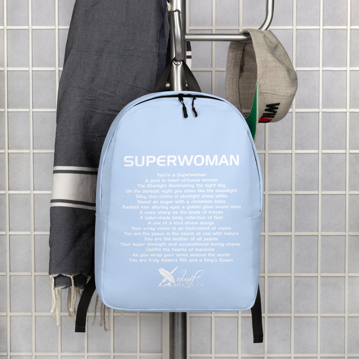 SUPERWOMAN BY XCLUSIF POETIX LIGHT BLUE Minimalist Backpack