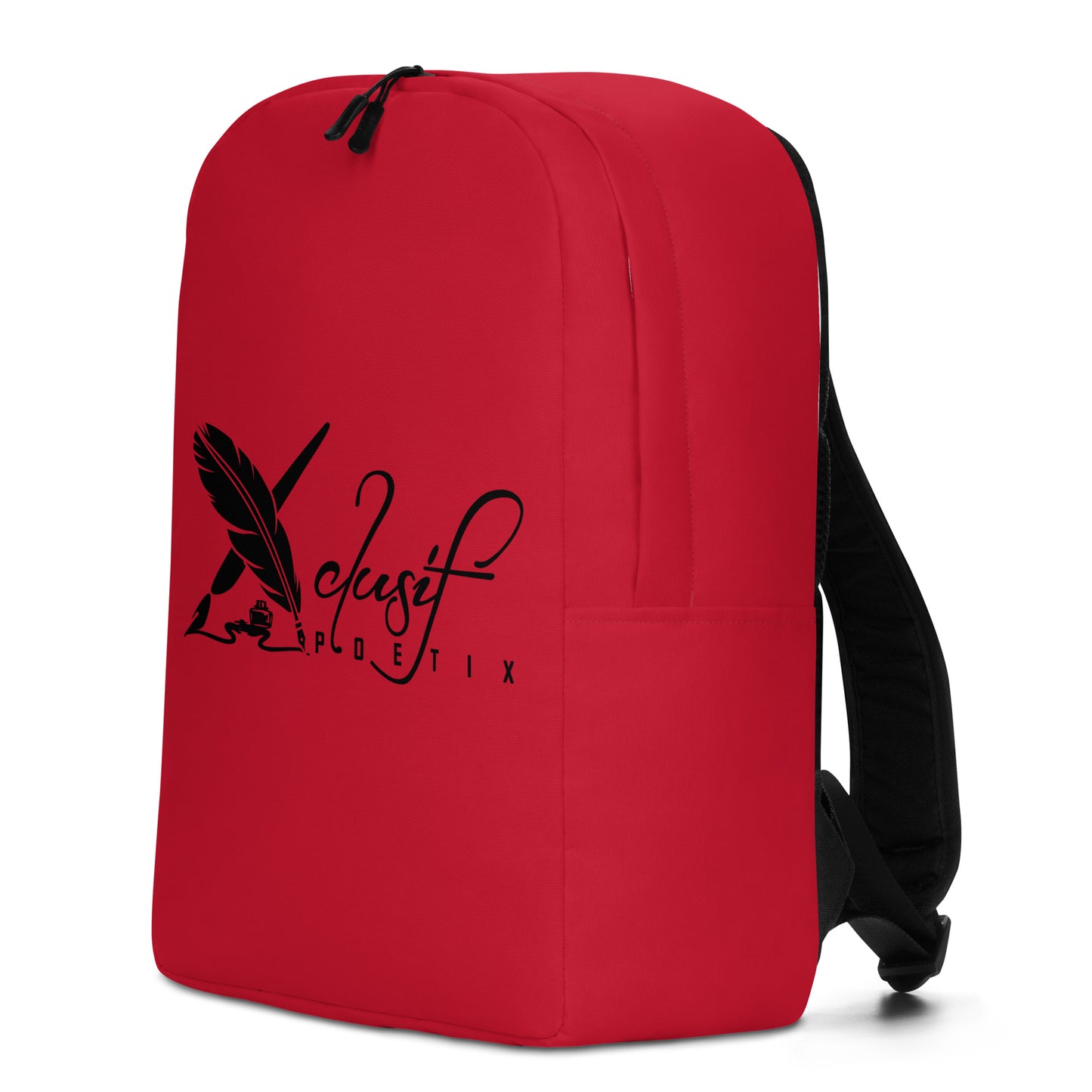 XCLUSIF POETIX RED & BLACK Minimalist Backpack