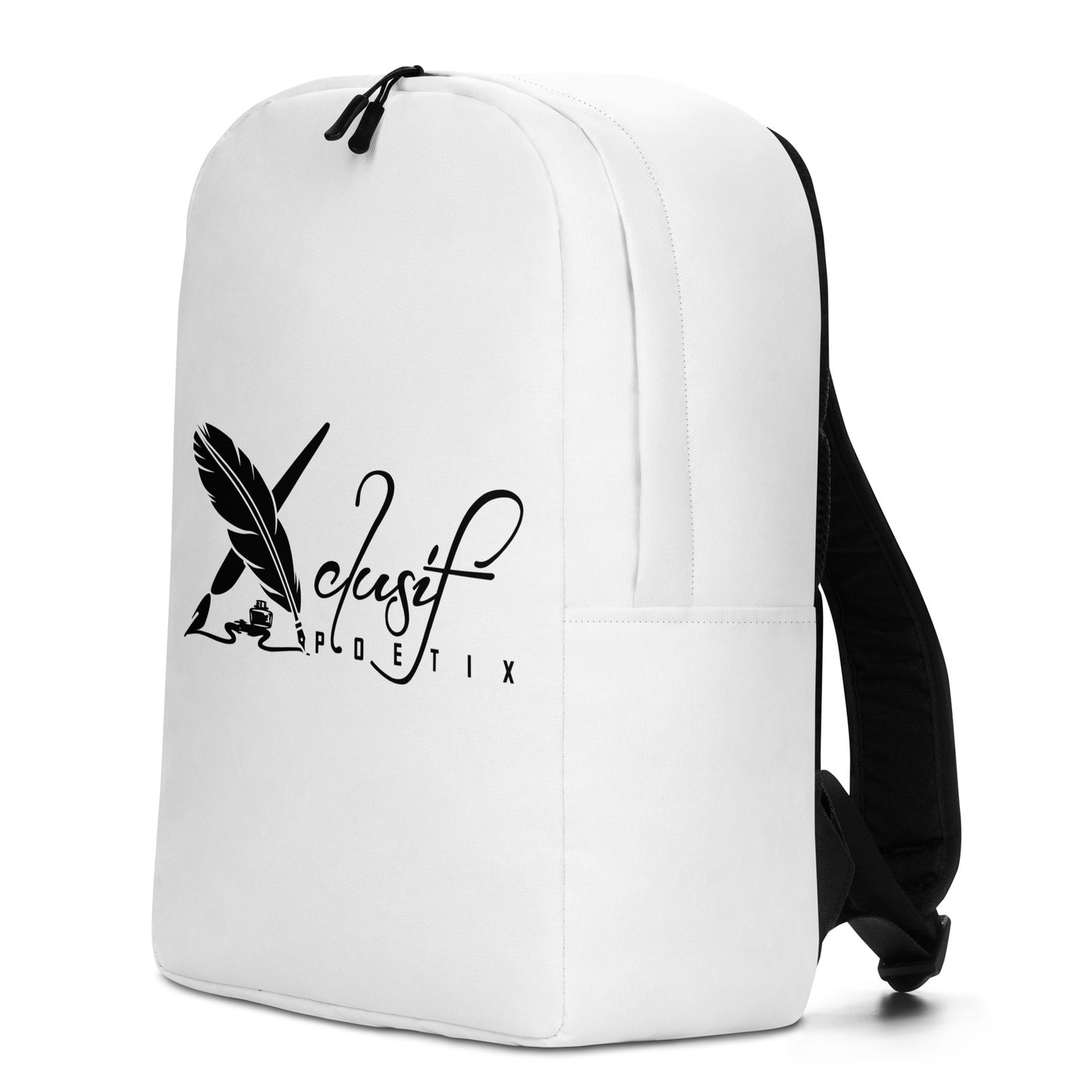 XCLUSIF POETIX WHITE & BLACK Minimalist Backpack