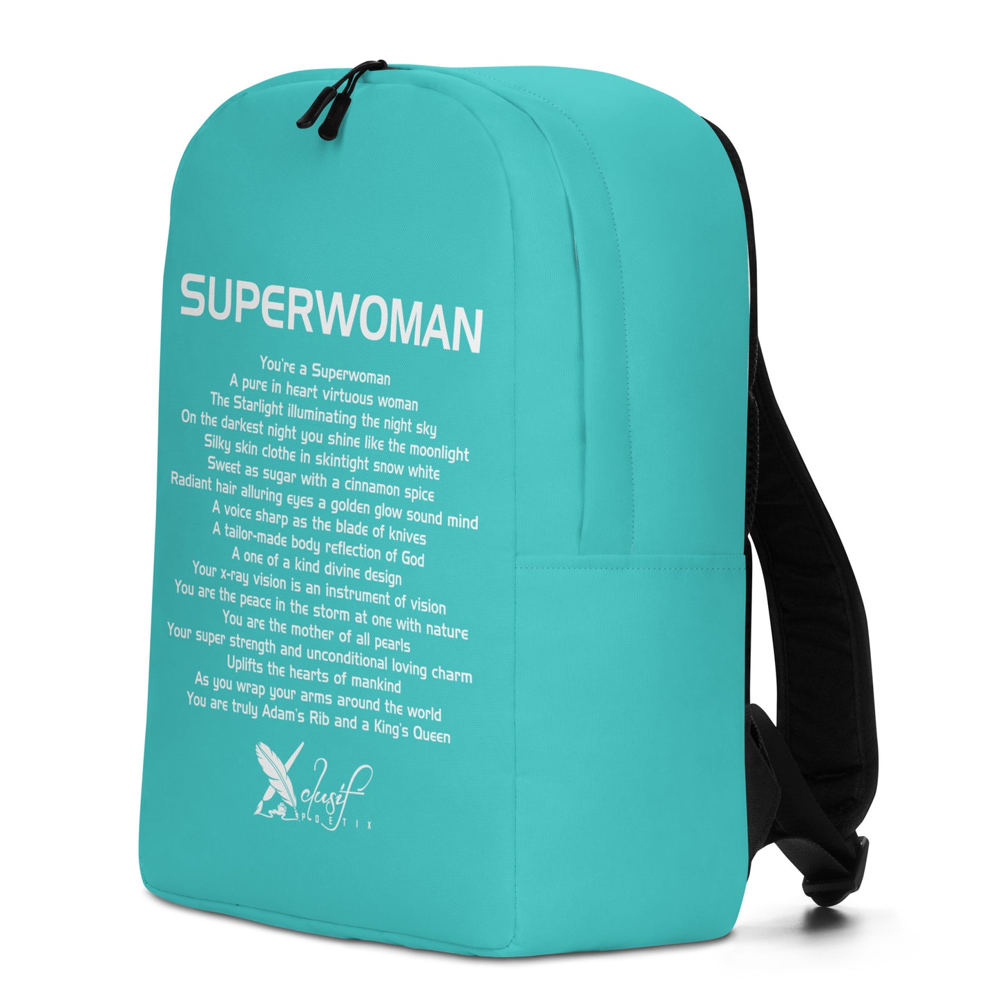 SUPERWOMAN BY XCLUSIF POETIX TURQUOISE Minimalist Backpack