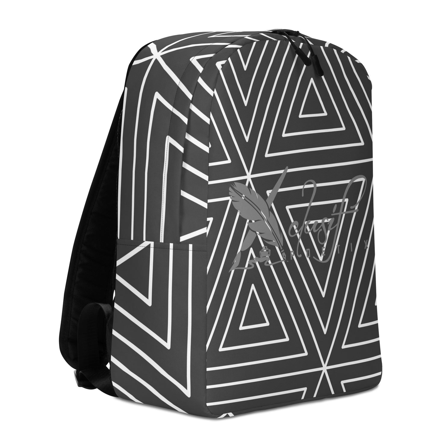 XCLUSIF POETIX BLACK TRIANGLE Minimalist Backpack