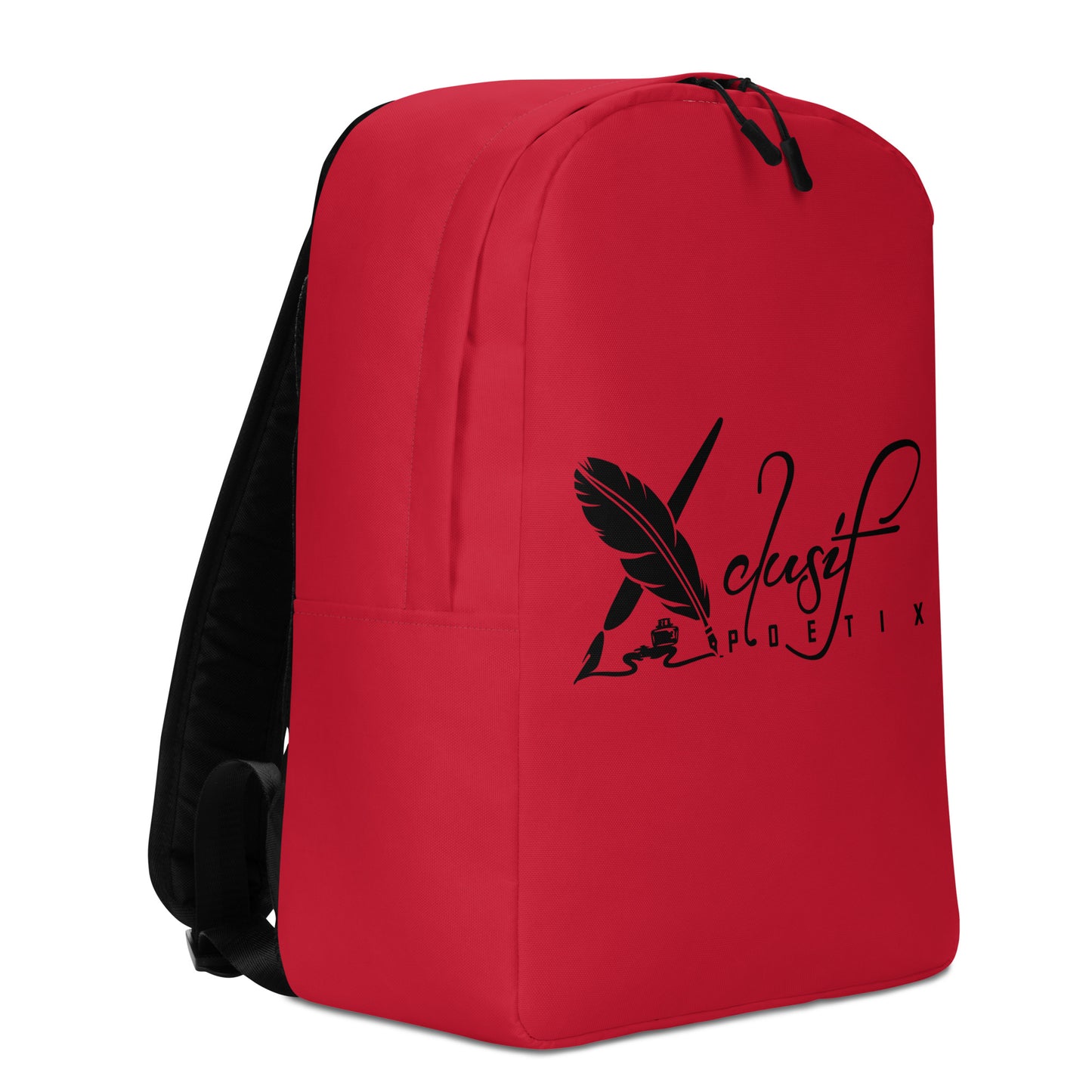 XCLUSIF POETIX RED & BLACK Minimalist Backpack