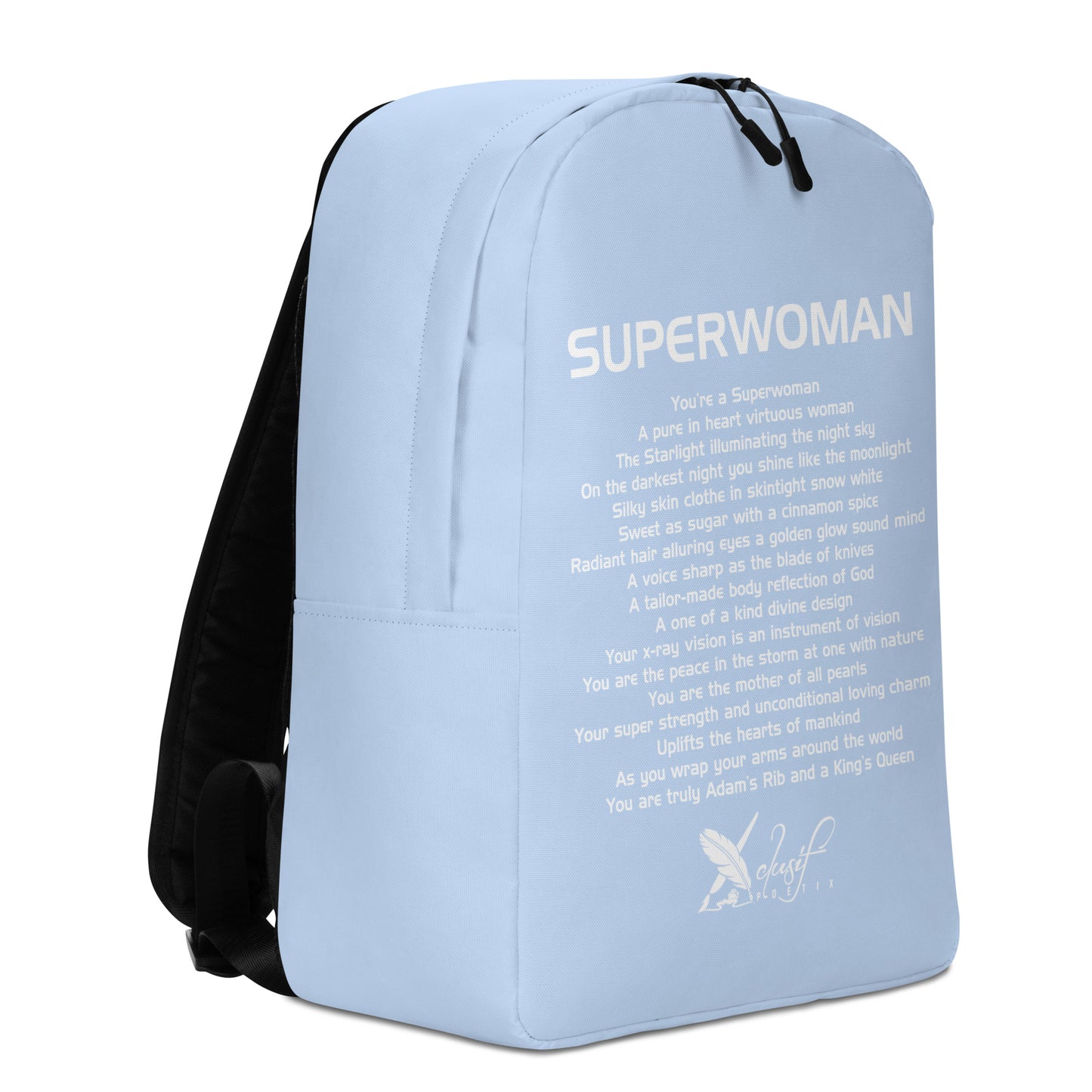 SUPERWOMAN BY XCLUSIF POETIX LIGHT BLUE Minimalist Backpack