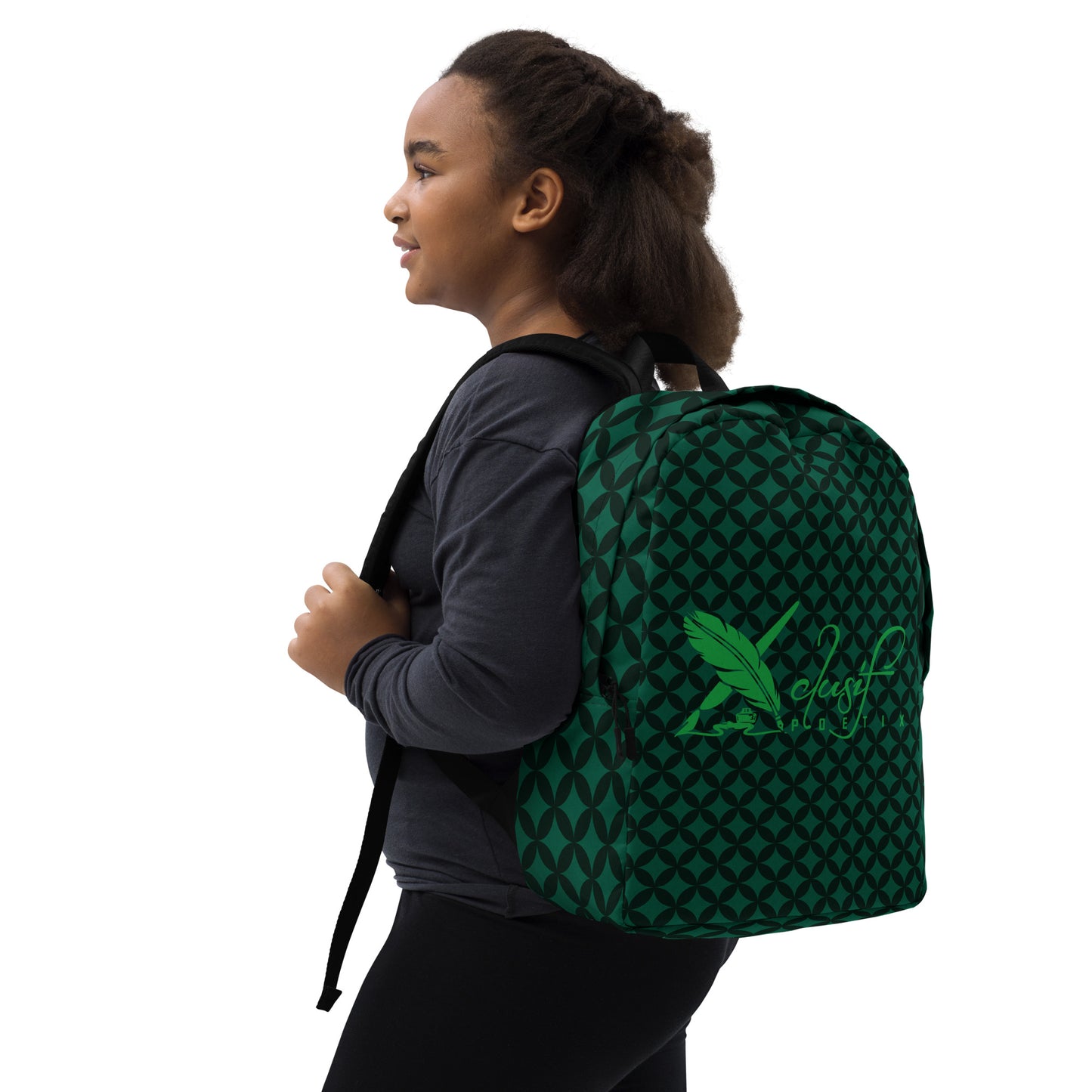 XCLUSIF POETIX LUXURY GREEN Minimalist Backpack