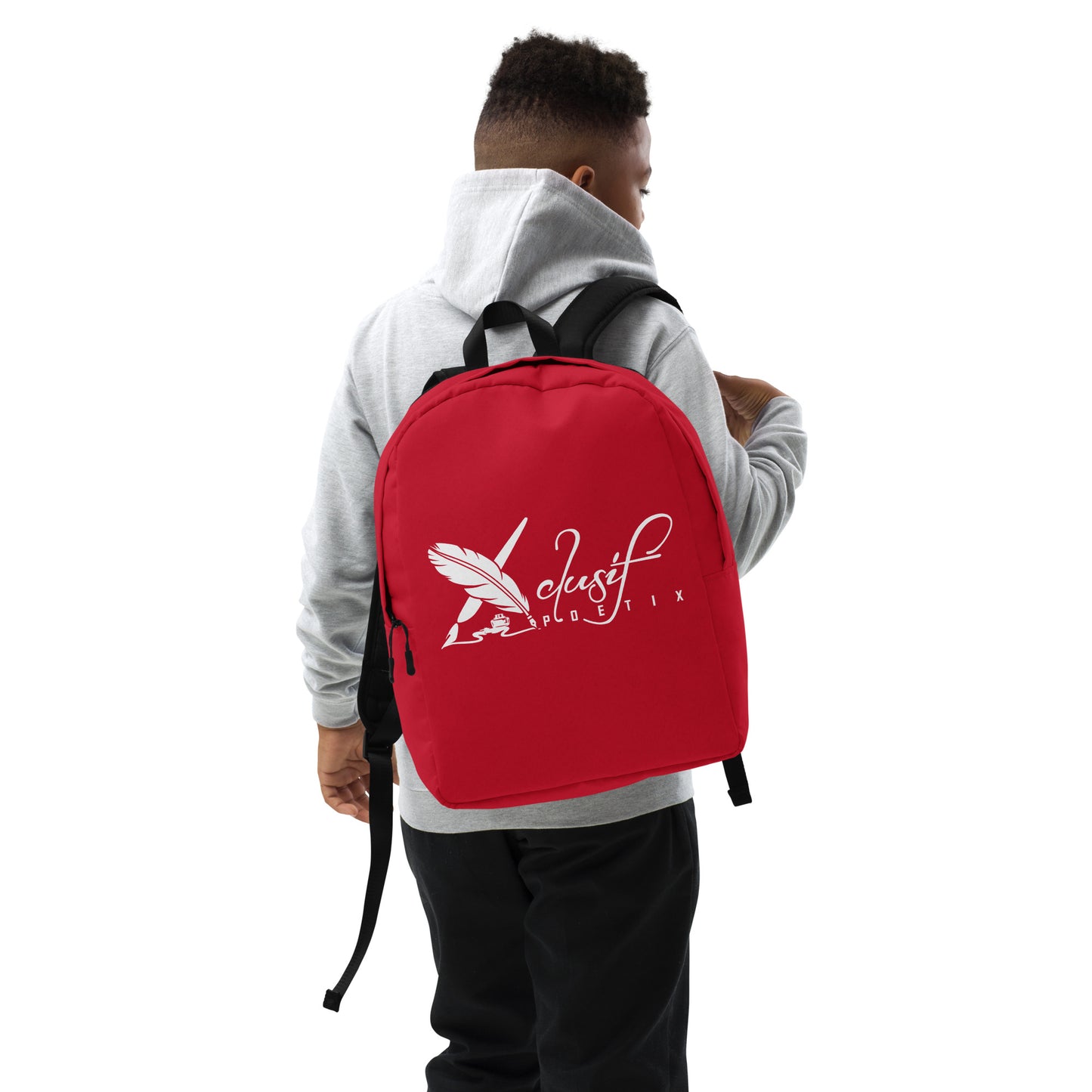 XCLUSIF POETIX RED Minimalist Backpack