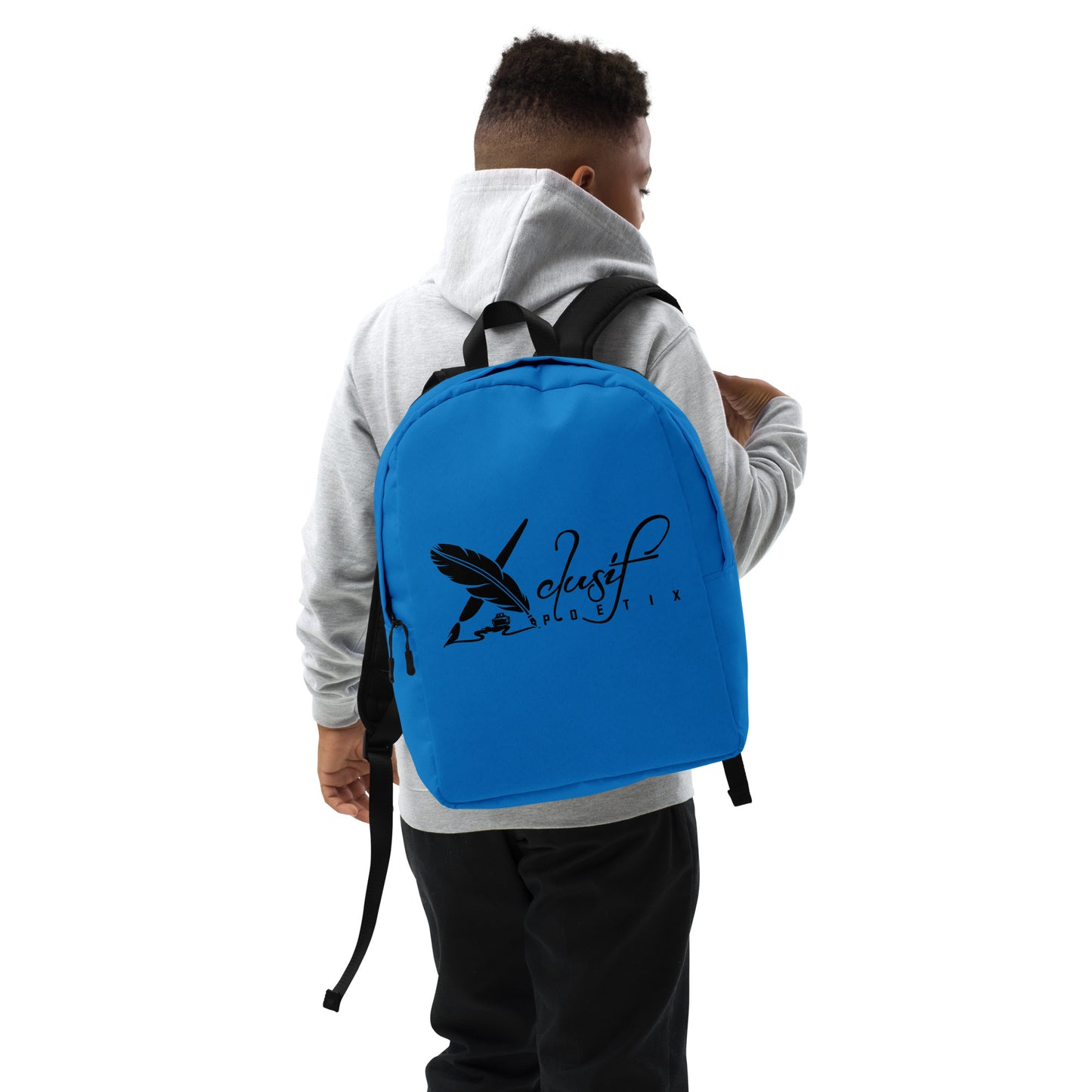 XCLUSIF POETIX BLUE & BLACK Minimalist Backpack