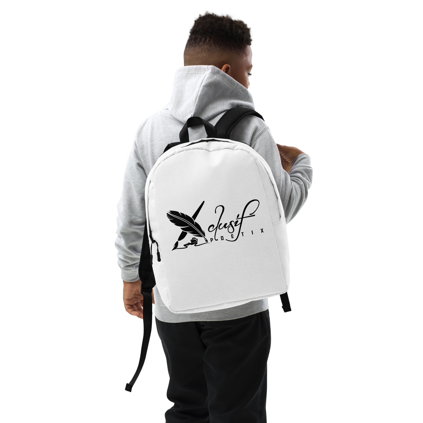 XCLUSIF POETIX WHITE & BLACK Minimalist Backpack