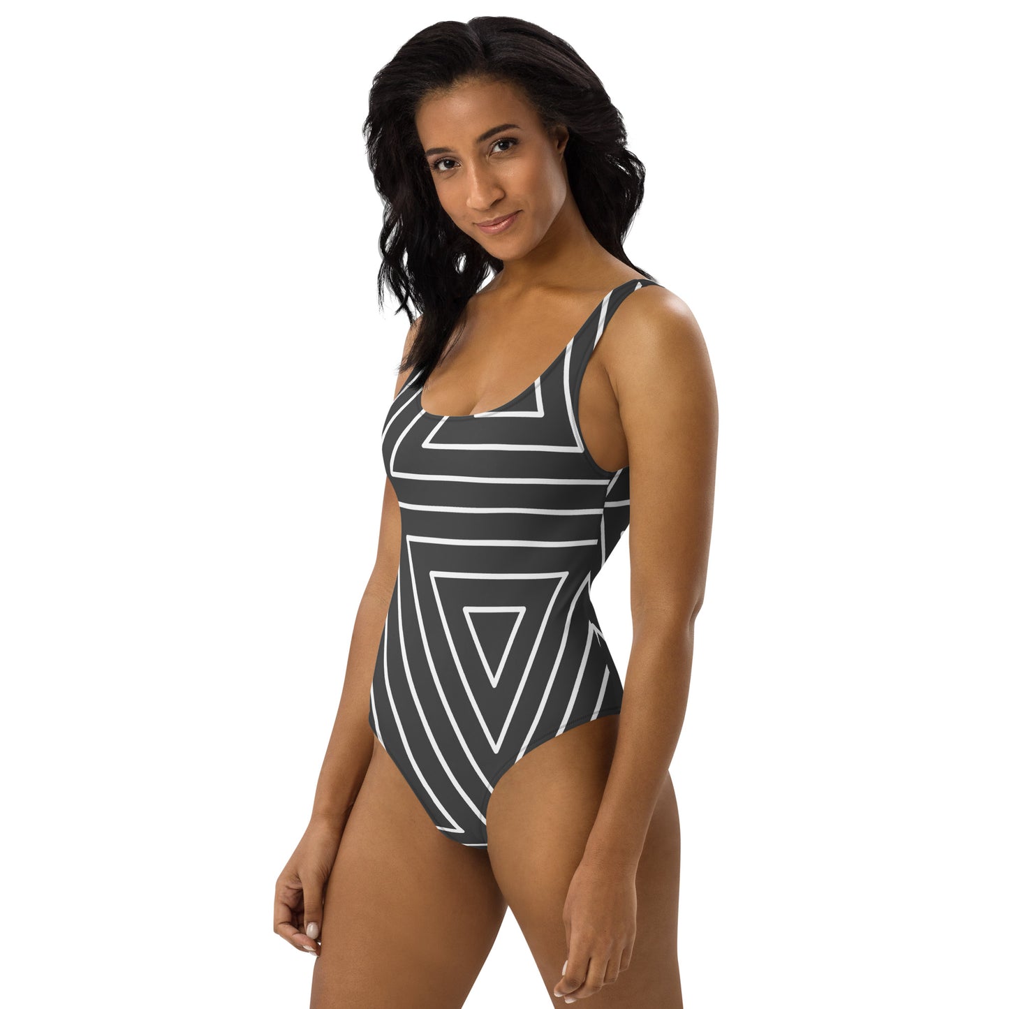 XCLUSIF POETIX BLACK TRIANGLE Women's One-Piece Swimsuit