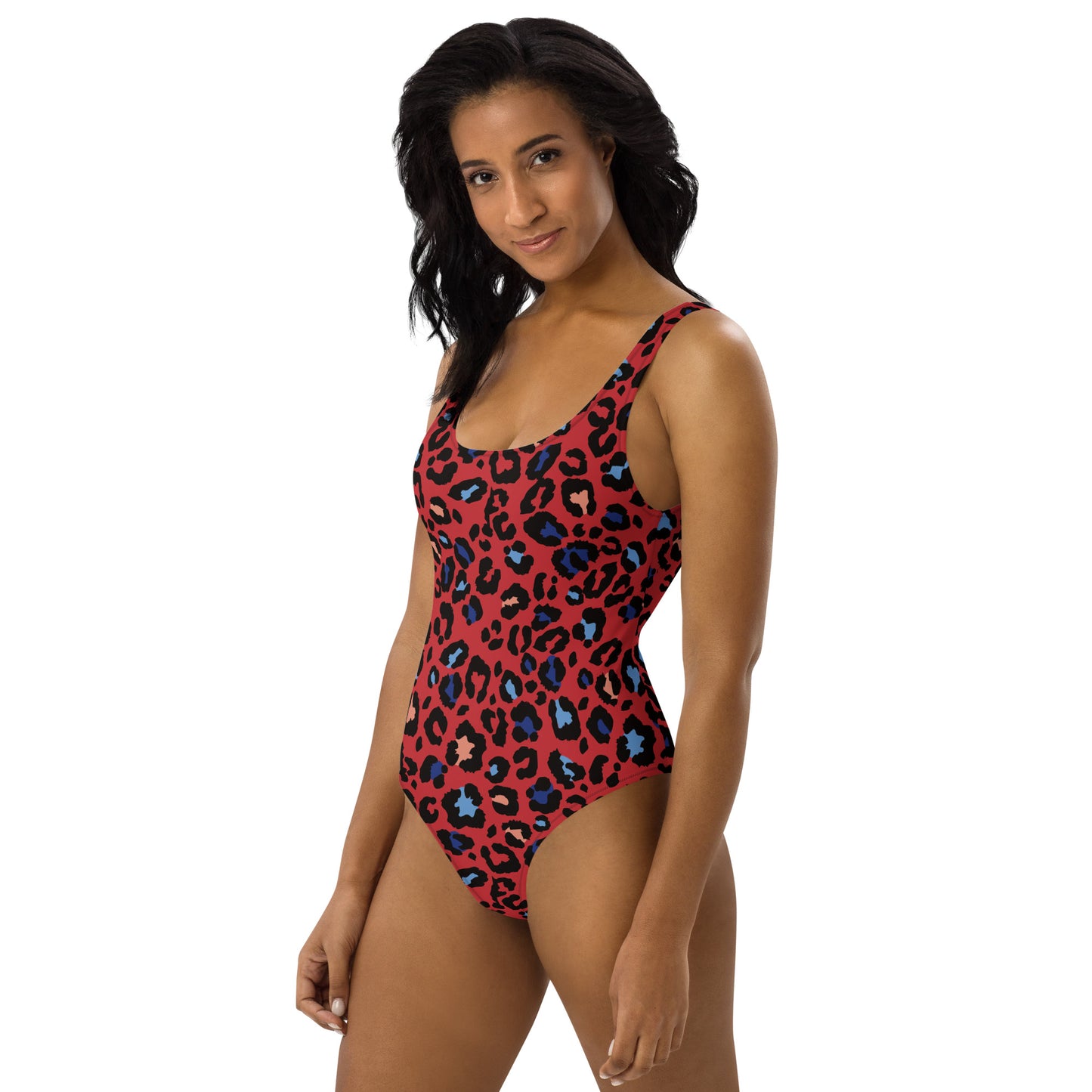 XCLUSIF POETIX RED LEOPARD Women's One-Piece Swimsuit