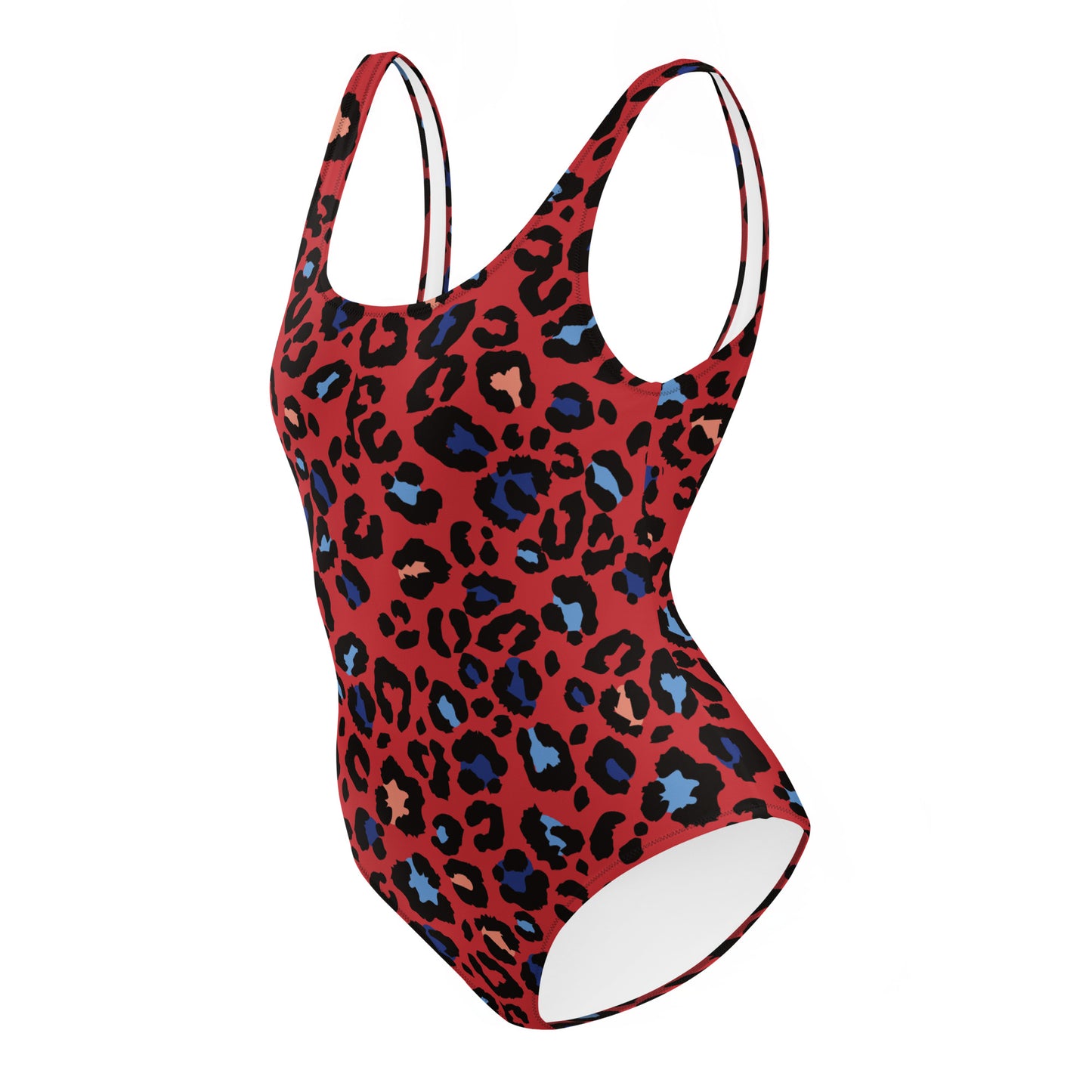 XCLUSIF POETIX RED LEOPARD Women's One-Piece Swimsuit