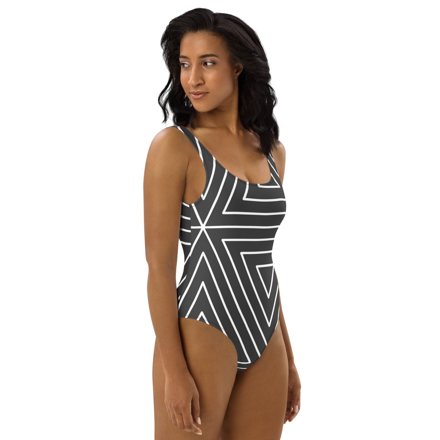 XCLUSIF POETIX BLACK TRIANGLE Women's One-Piece Swimsuit