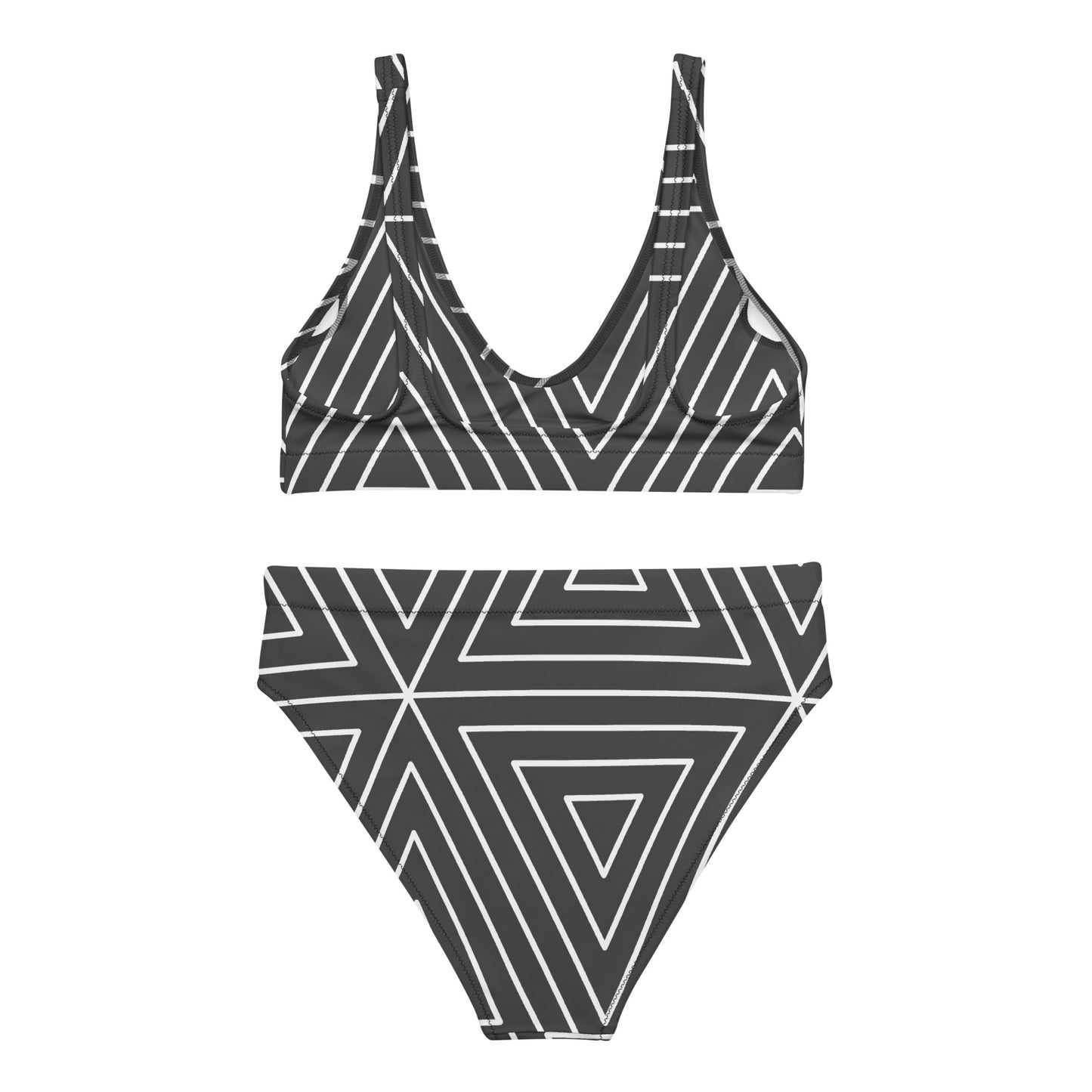 XCLUSIF POETIX BLACK TRIANGLE high-waisted bikini