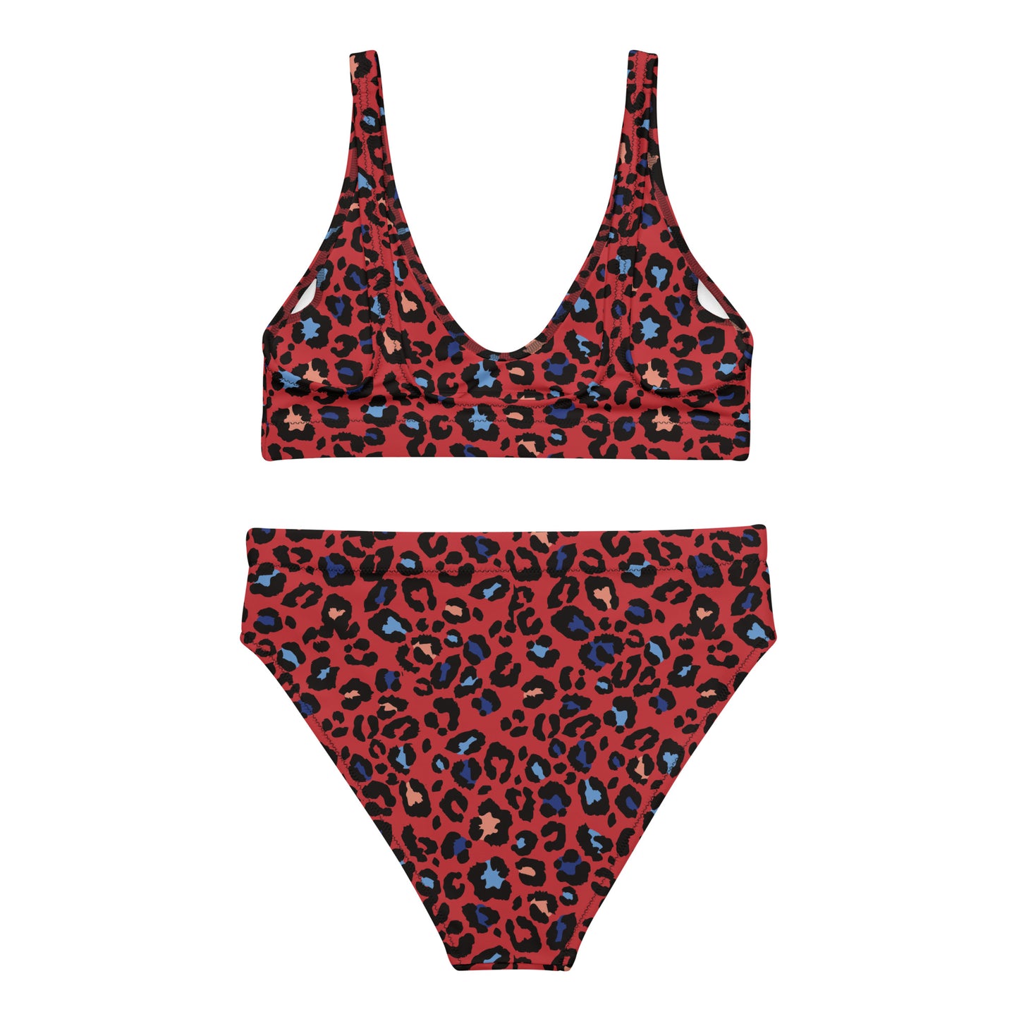 XCLUSIF POETIX RED LEOPARD high-waisted bikini