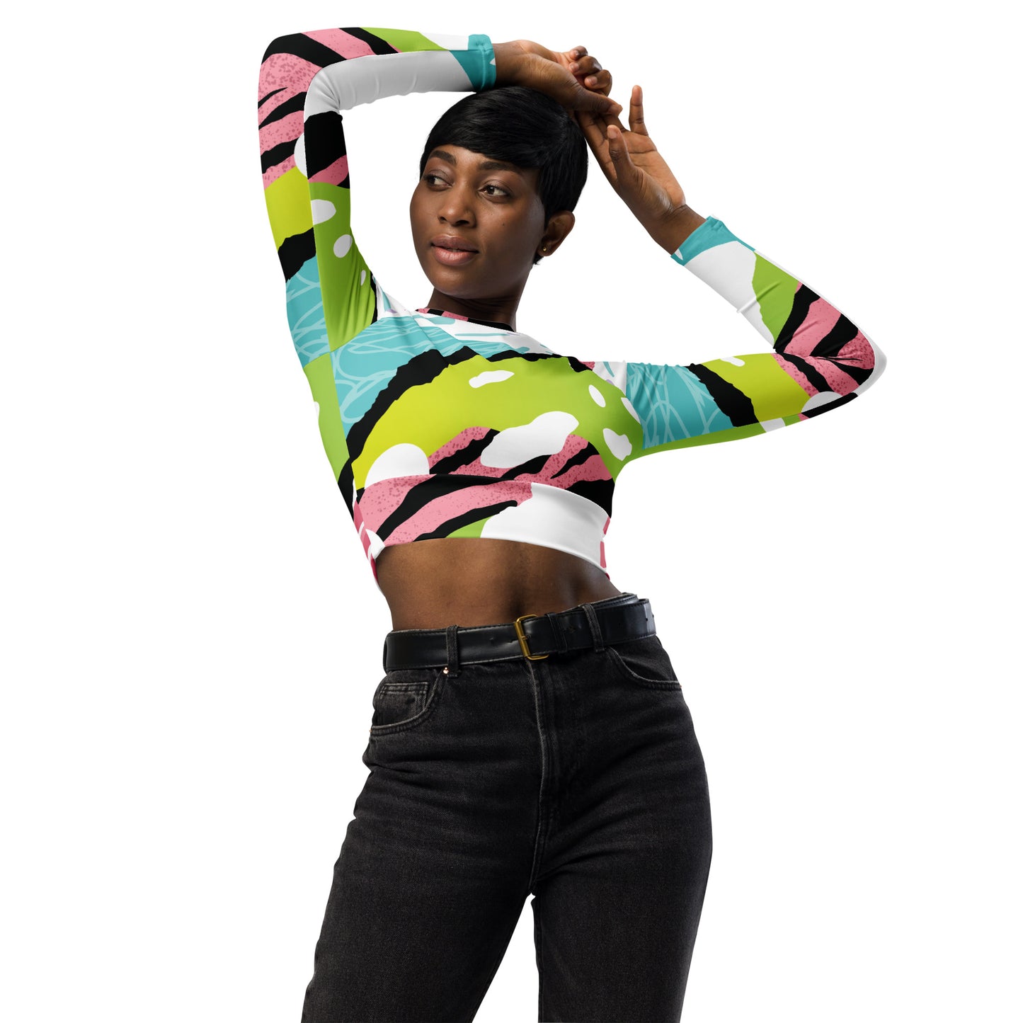 FRE (FRESH) BY XCLUSIF POETIX long-sleeve crop top