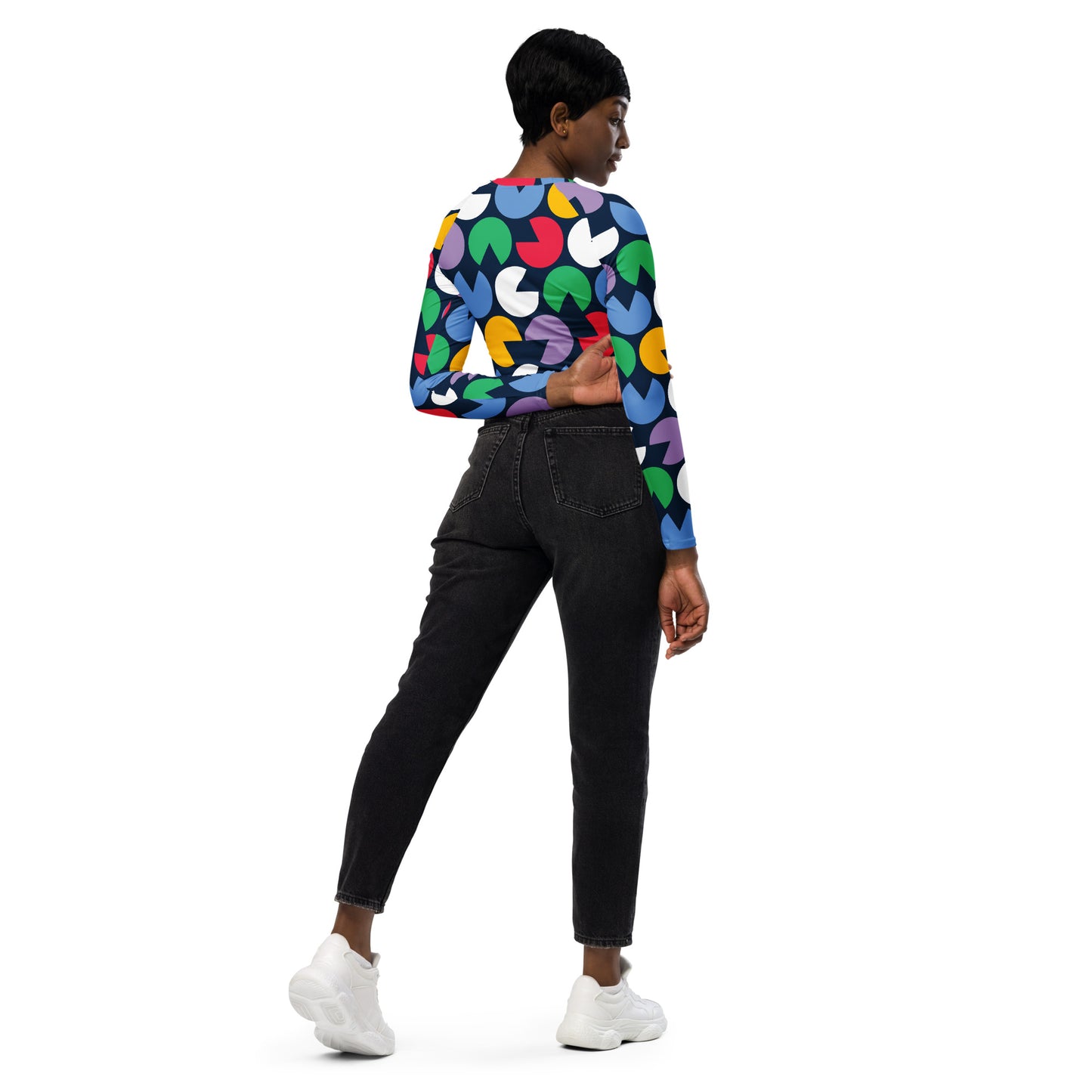 XCLUSIF POETIX VIBRANT Women's long-sleeve crop top