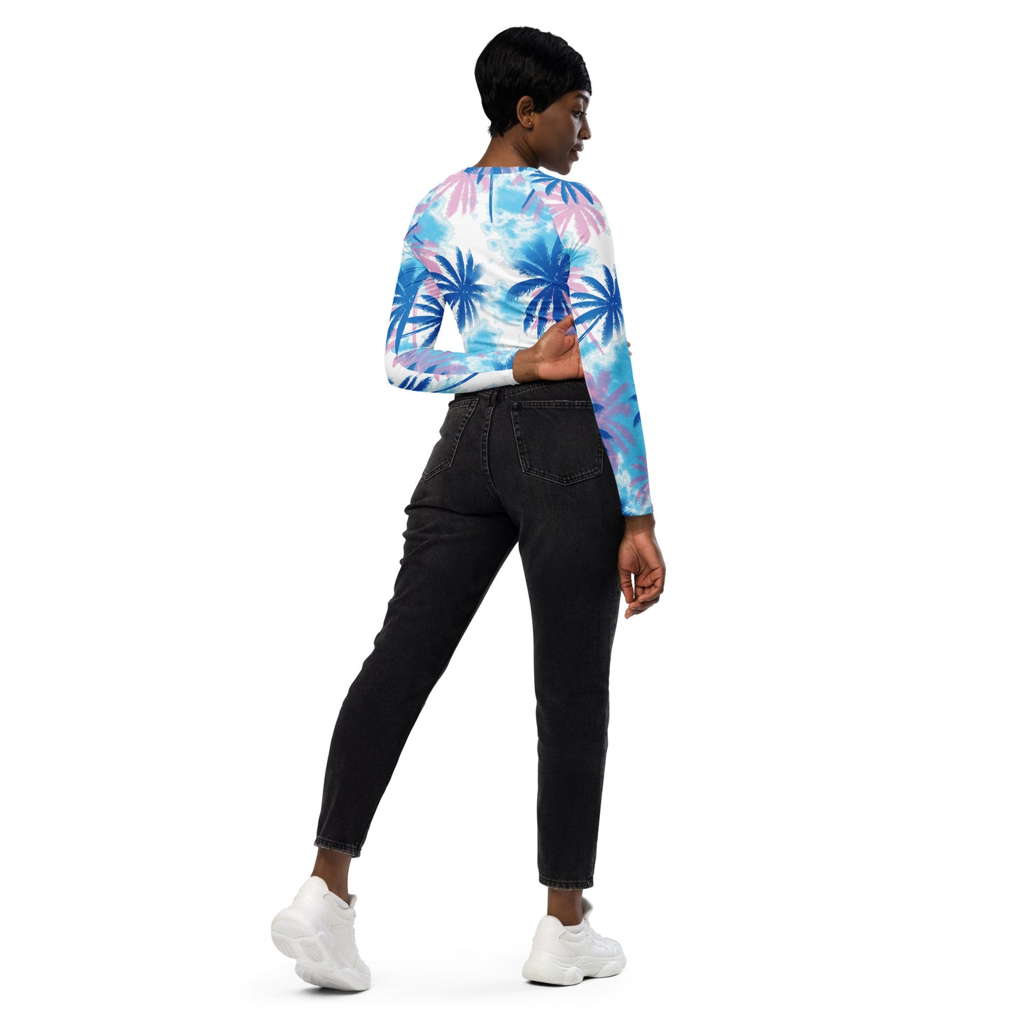 XCLUSIF POETIX MIAMI long-sleeve crop top