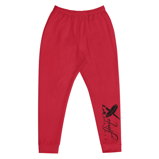 XCLUSIF POETIX RED & BLACK Men's Joggers